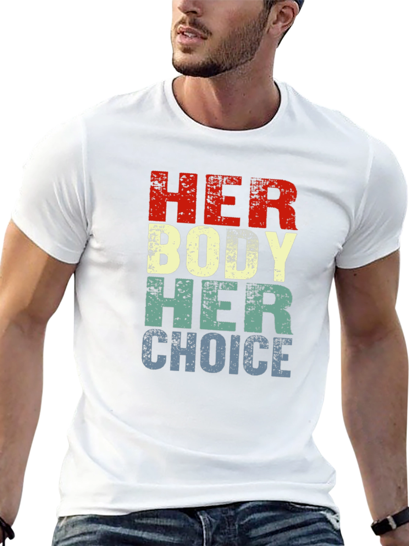 Her Body Her Choice T-Shirt Pro Choice Feminist Tee - 13
