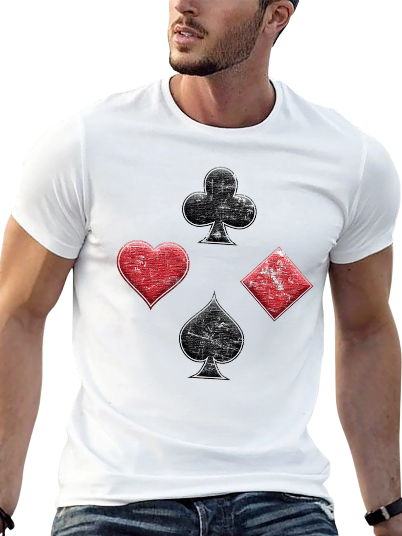 Suits T-Shirt - Poker Cards Ace Design - 13
