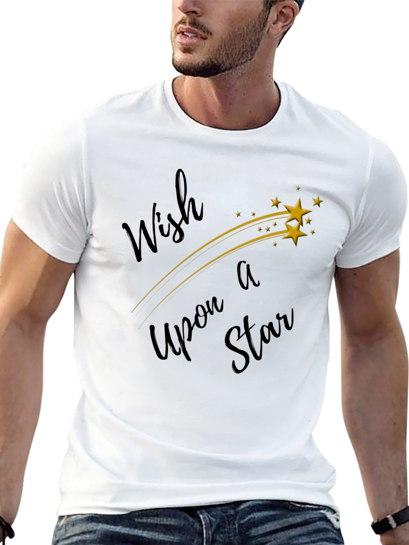 Black Wish Upon a Star Graphic Tee view 13