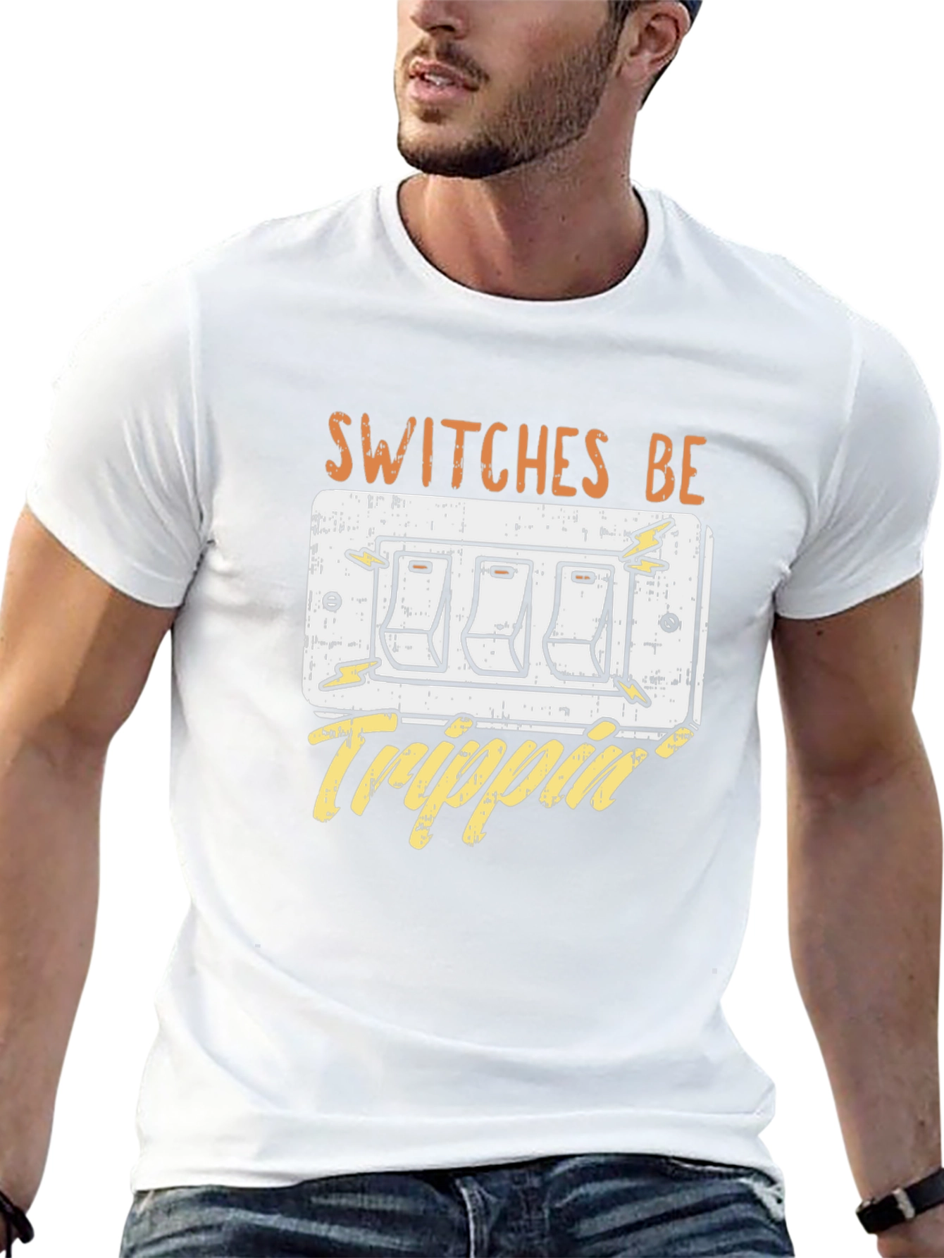 Black Switches Be Trippin' Funny Graphic T-Shirt view 13