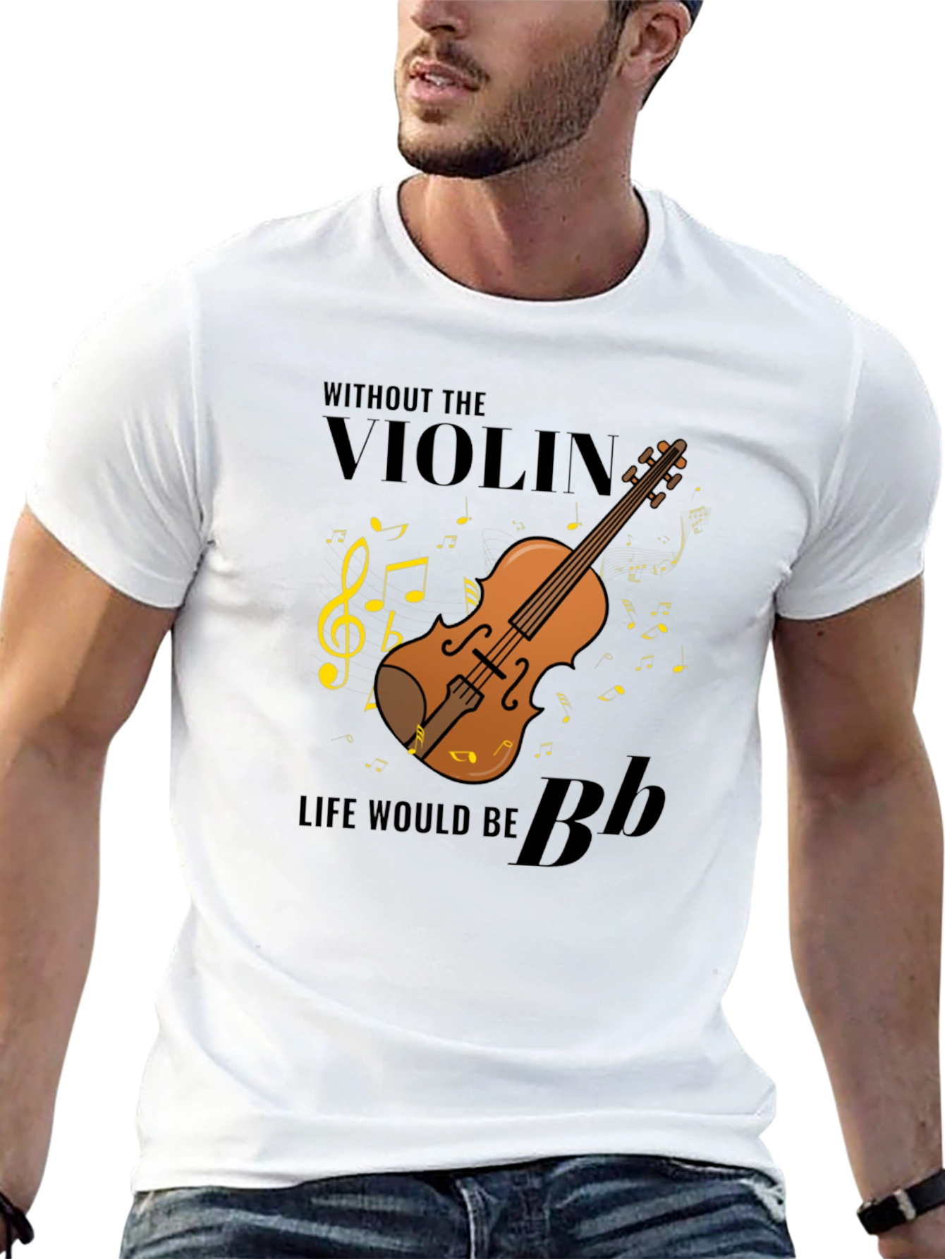 Black Violin Music T-Shirt - Life Without Music view 13
