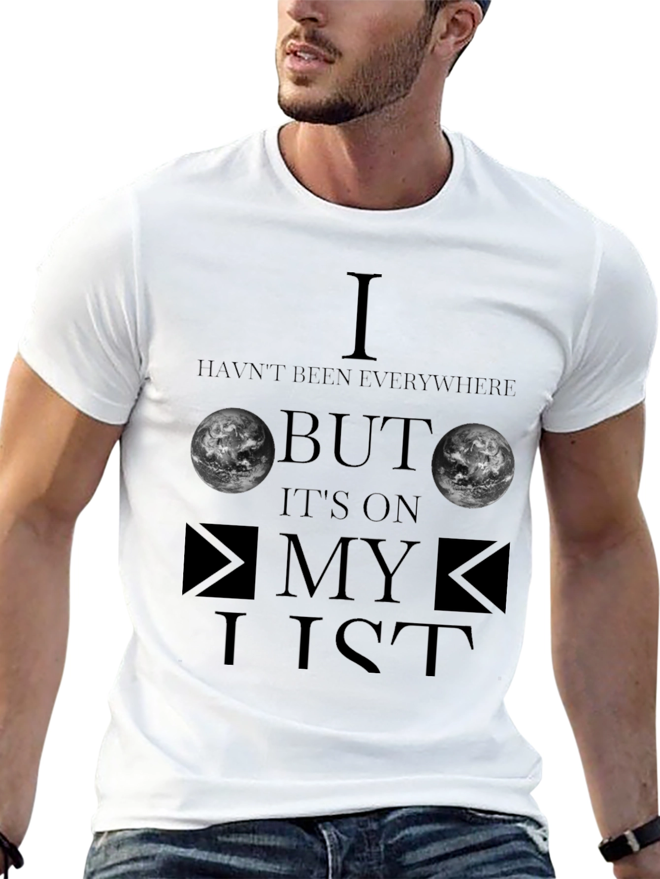 Black Travel T-Shirt - I Haven't Been Everywhere - Adventure Tee view 13