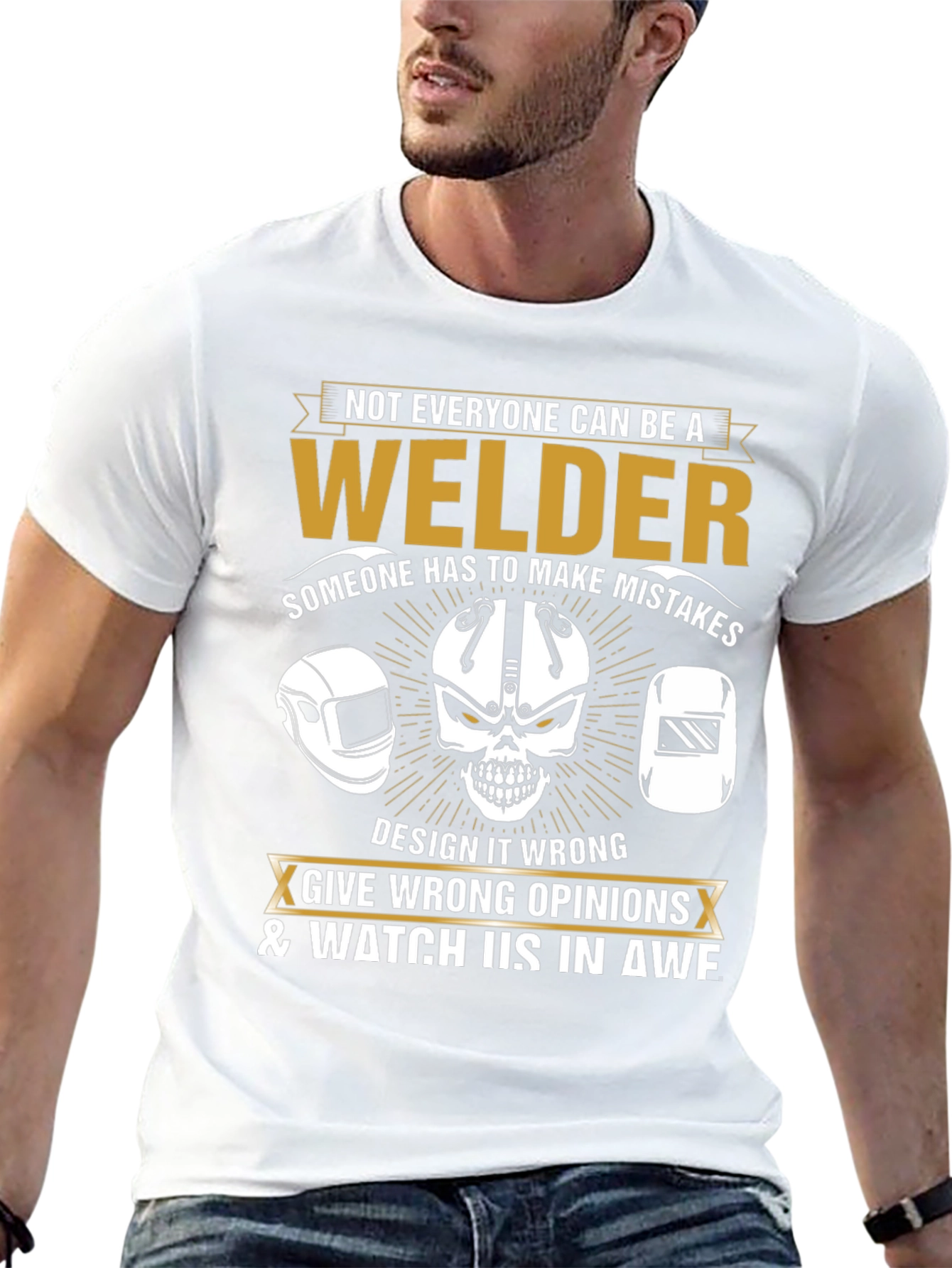 Black Welder T-Shirt: Not Everyone Can Be A Welder Funny Tee view 13