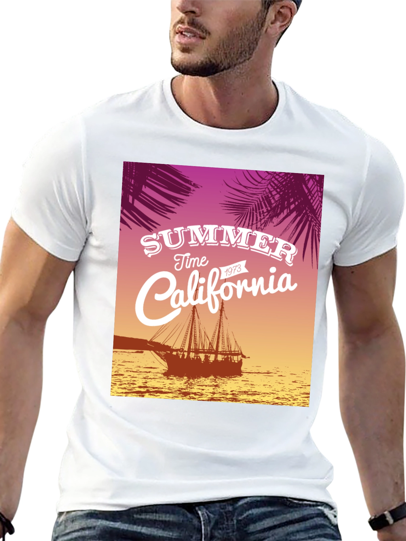 Black Summer Time California Tee view 13