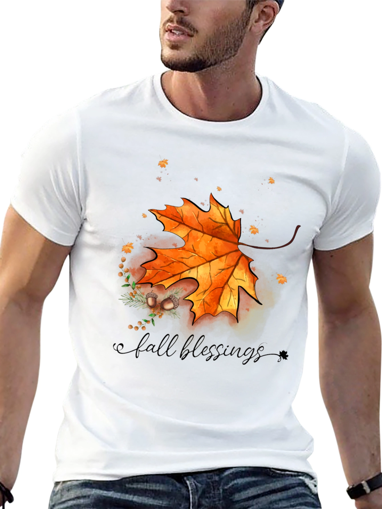 Black Fall Blessings Graphic Tee view 13