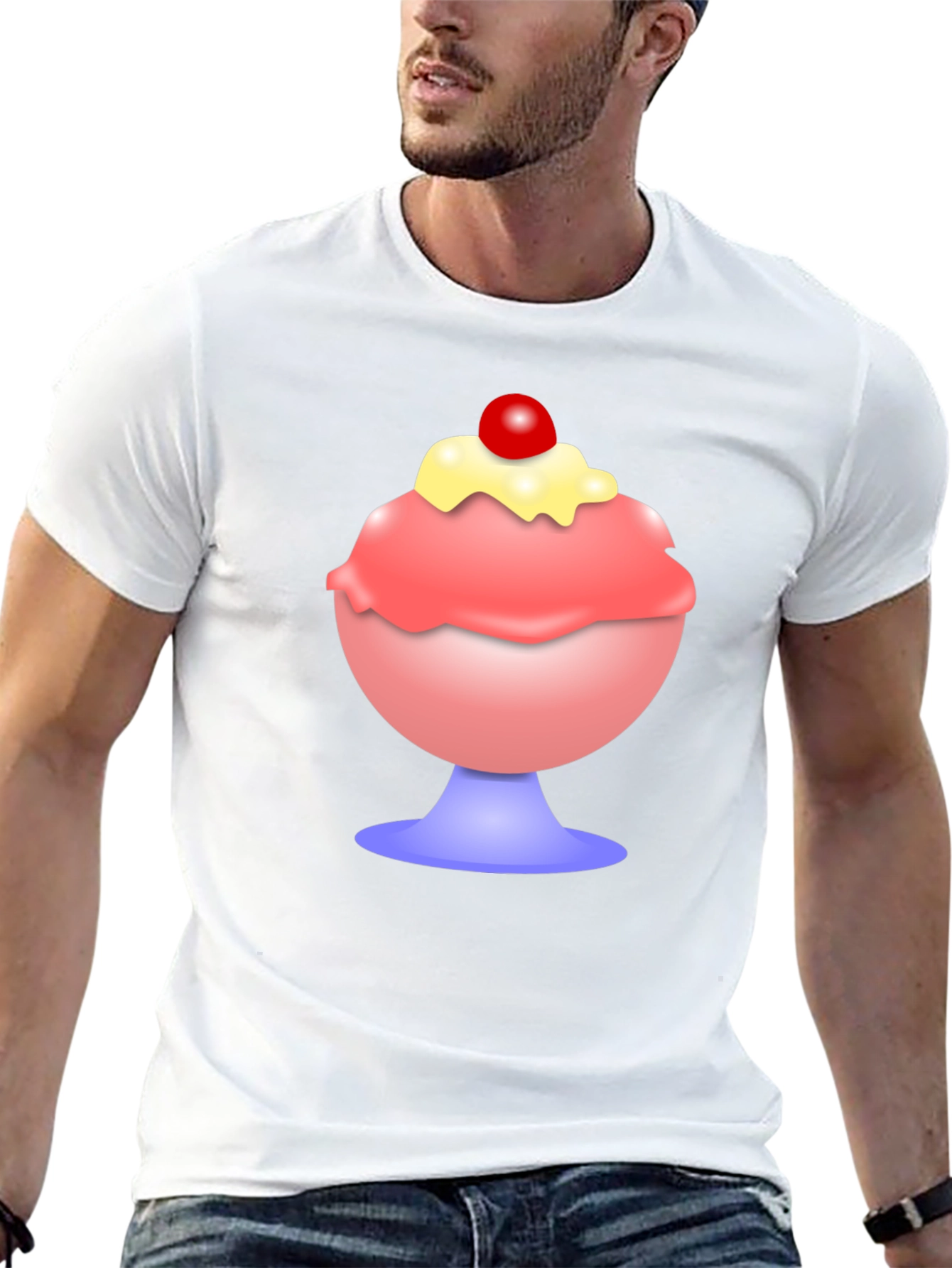 Black Ice Cream Dessert Graphic Tee view 13