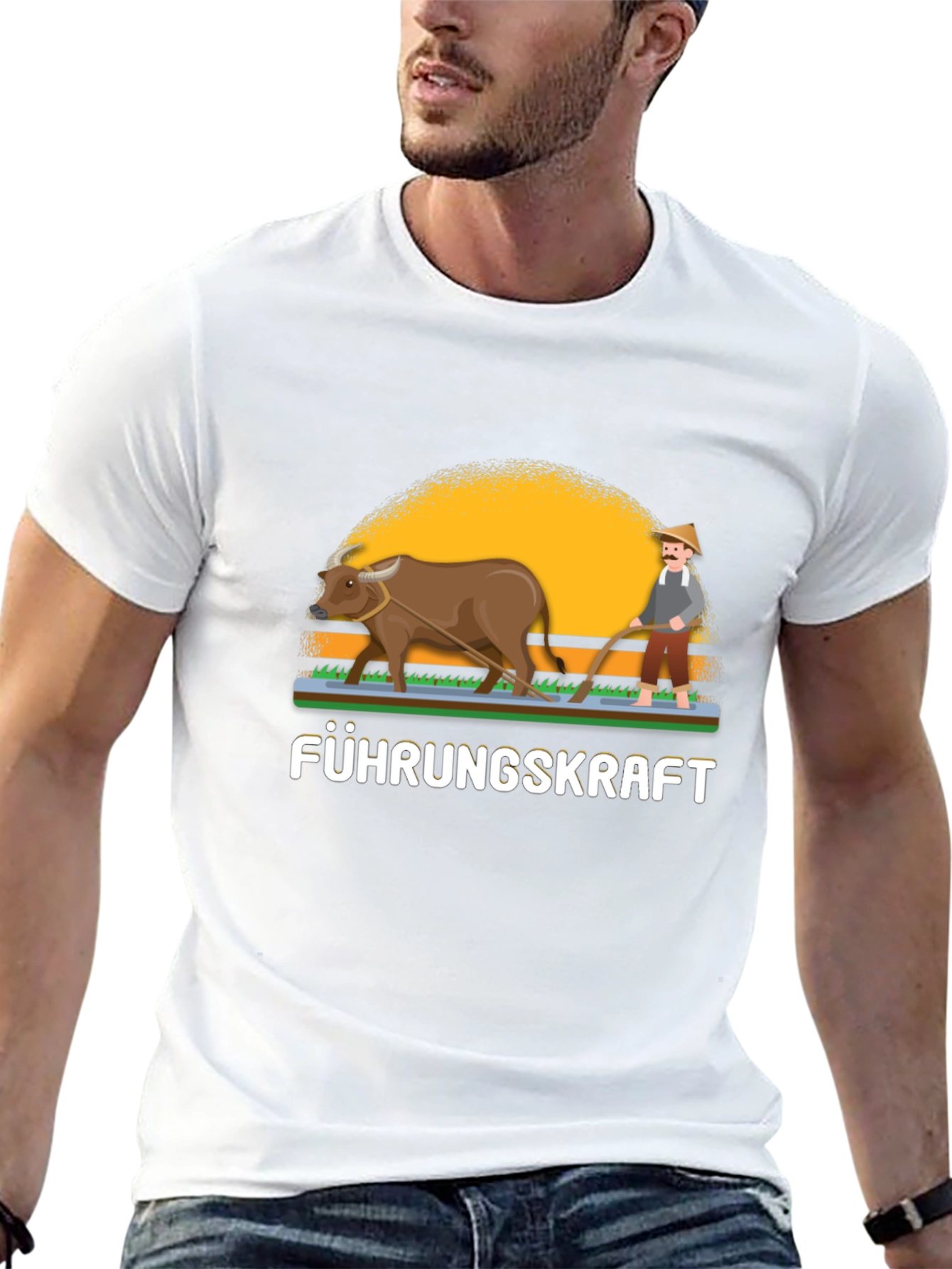 Black Führungskraft Farmer Graphic Tee view 13