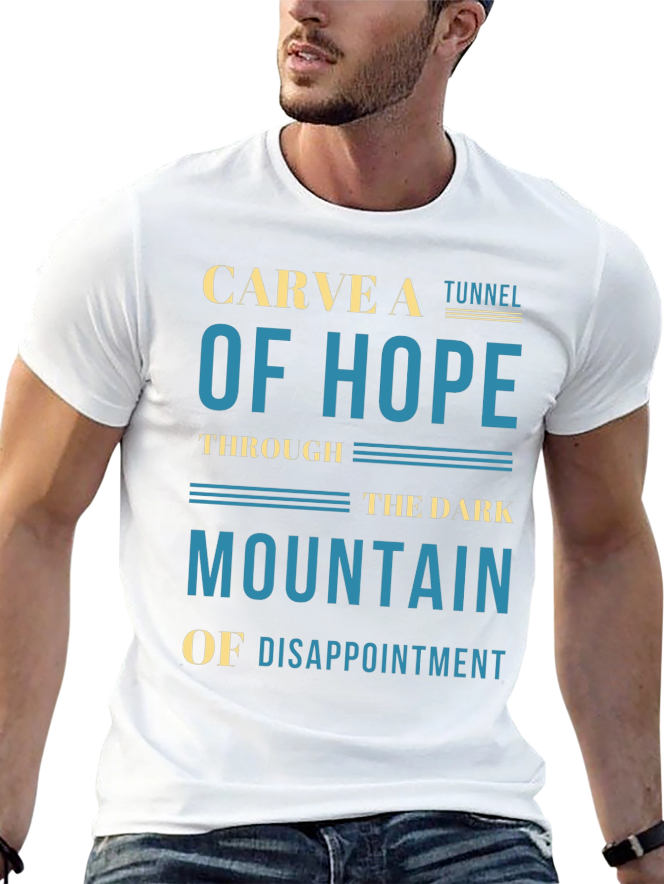 Black Carve A Tunnel of Hope Graphic T-Shirt view 13