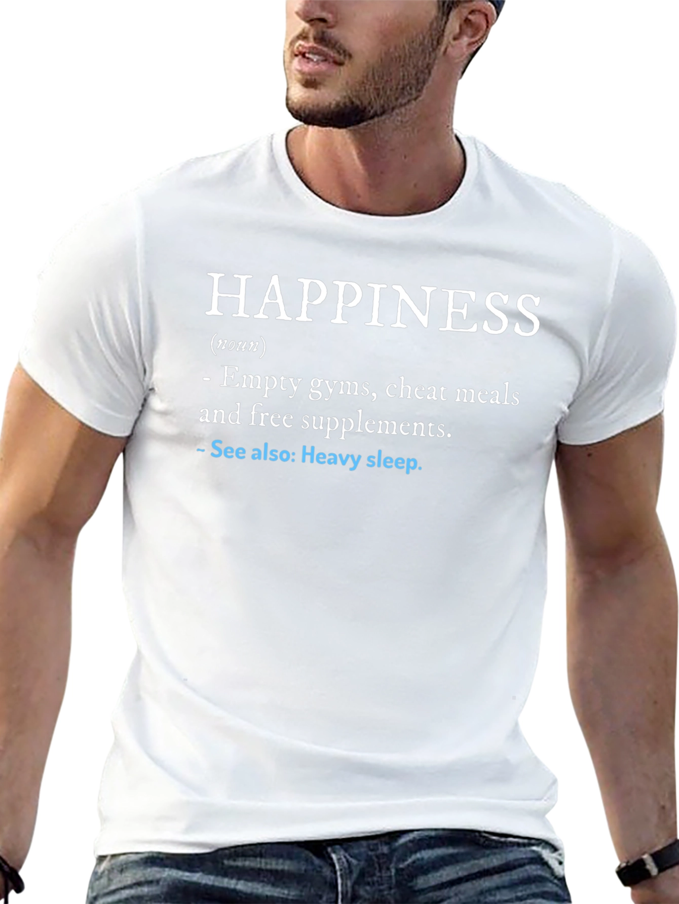 Black Happiness Definition Black Graphic Tee view 13