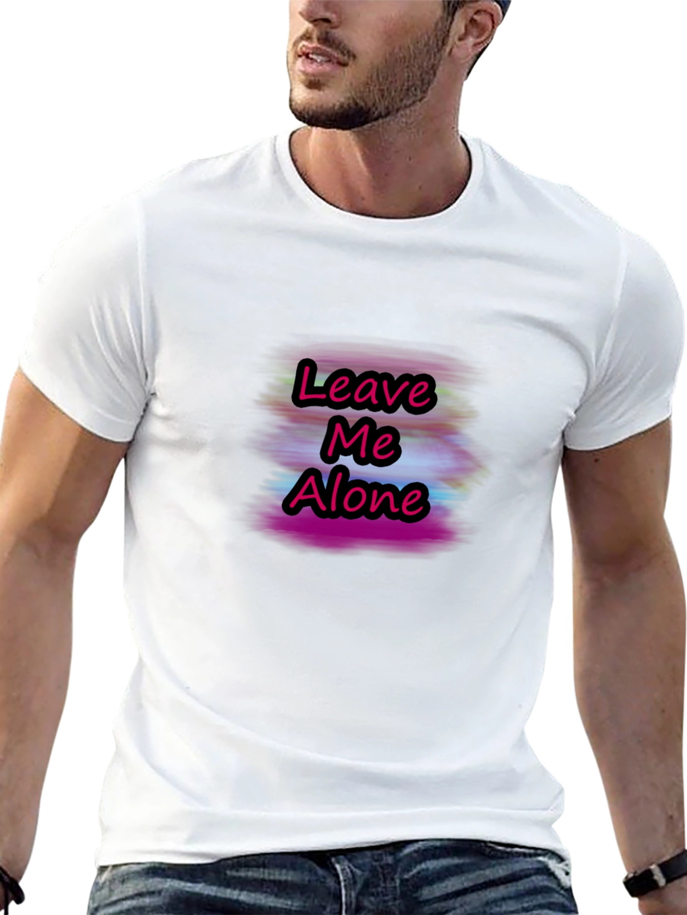 Black Leave Me Alone Graphic T-Shirt - Black view 13