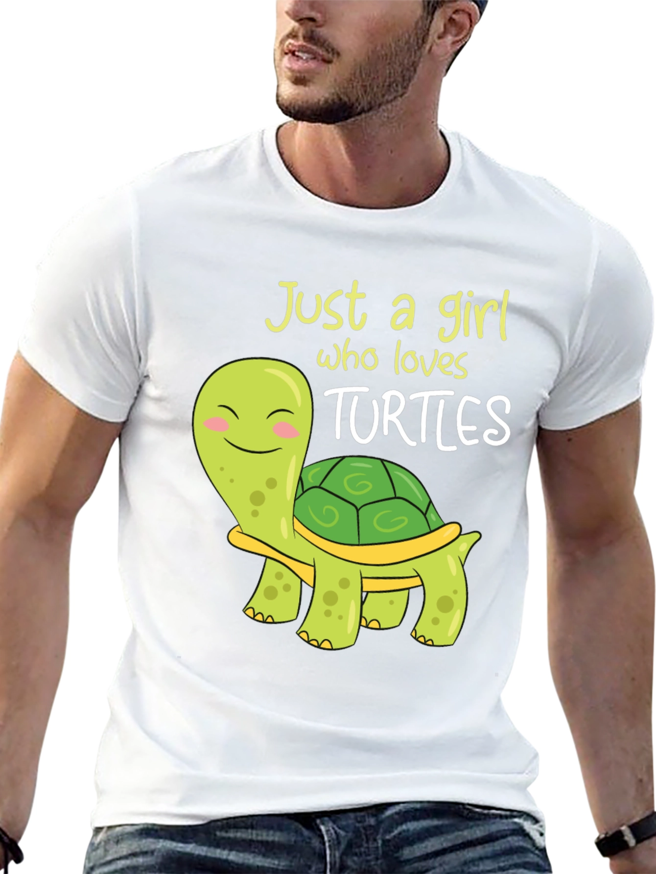 Black Cute Turtle Lover T-Shirt - Just A Girl Who Loves Turtles! view 13