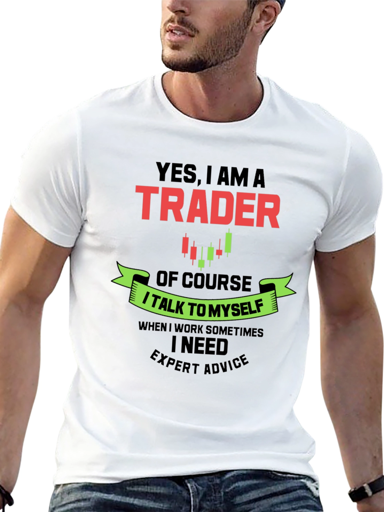 Black Trader Graphic Tee - Expert Advice T-Shirt view 13