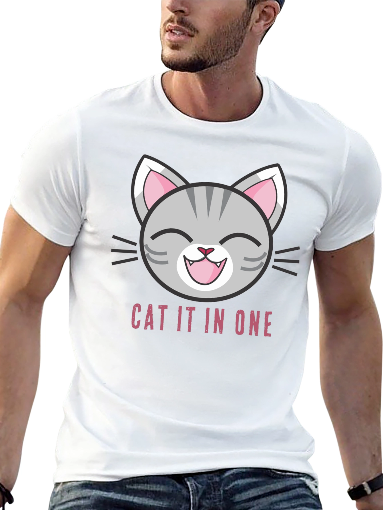 Funny Cat It In One T-Shirt - 13