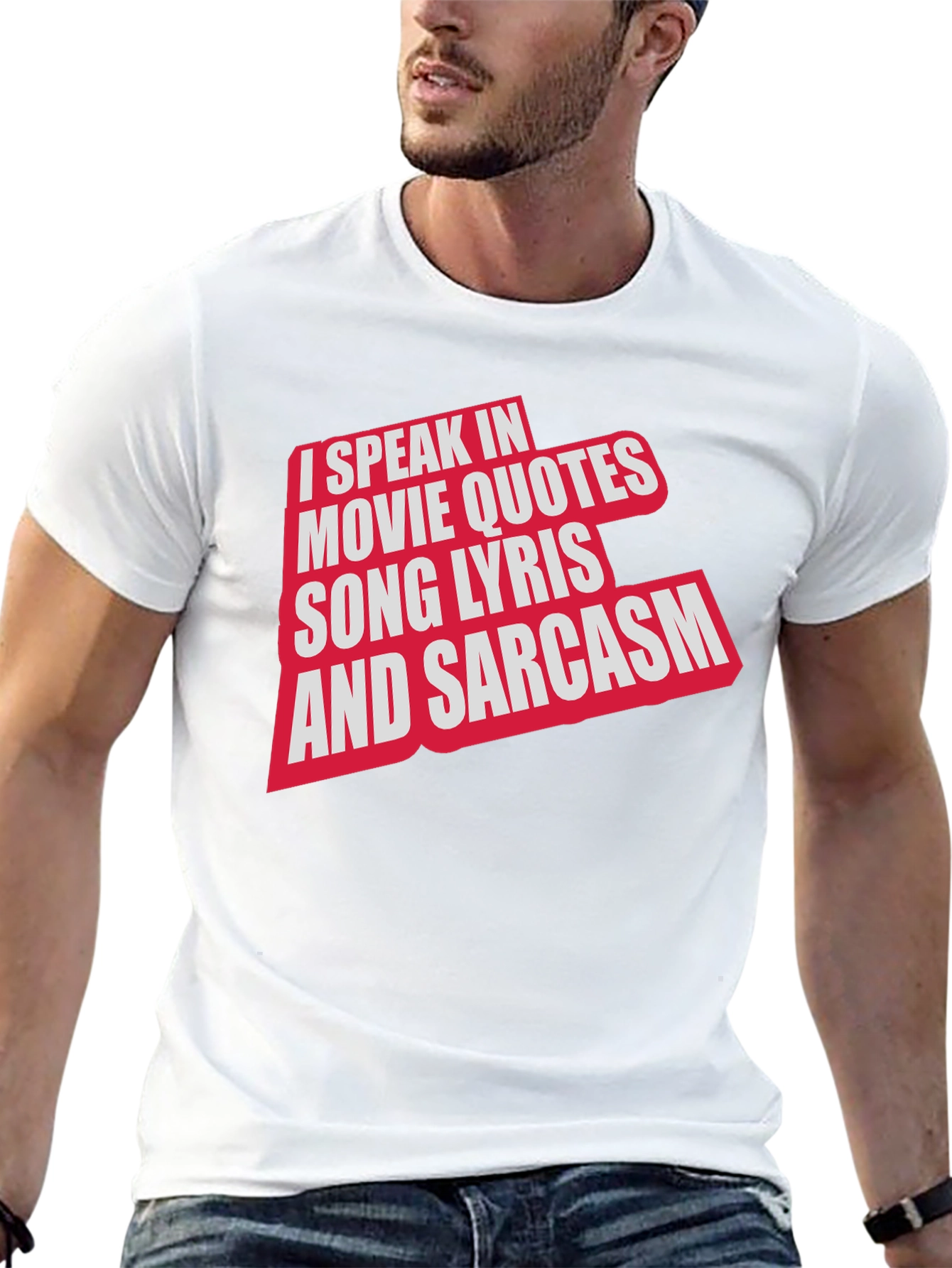 Black Movie Quotes & Sarcasm Black T-Shirt view 13
