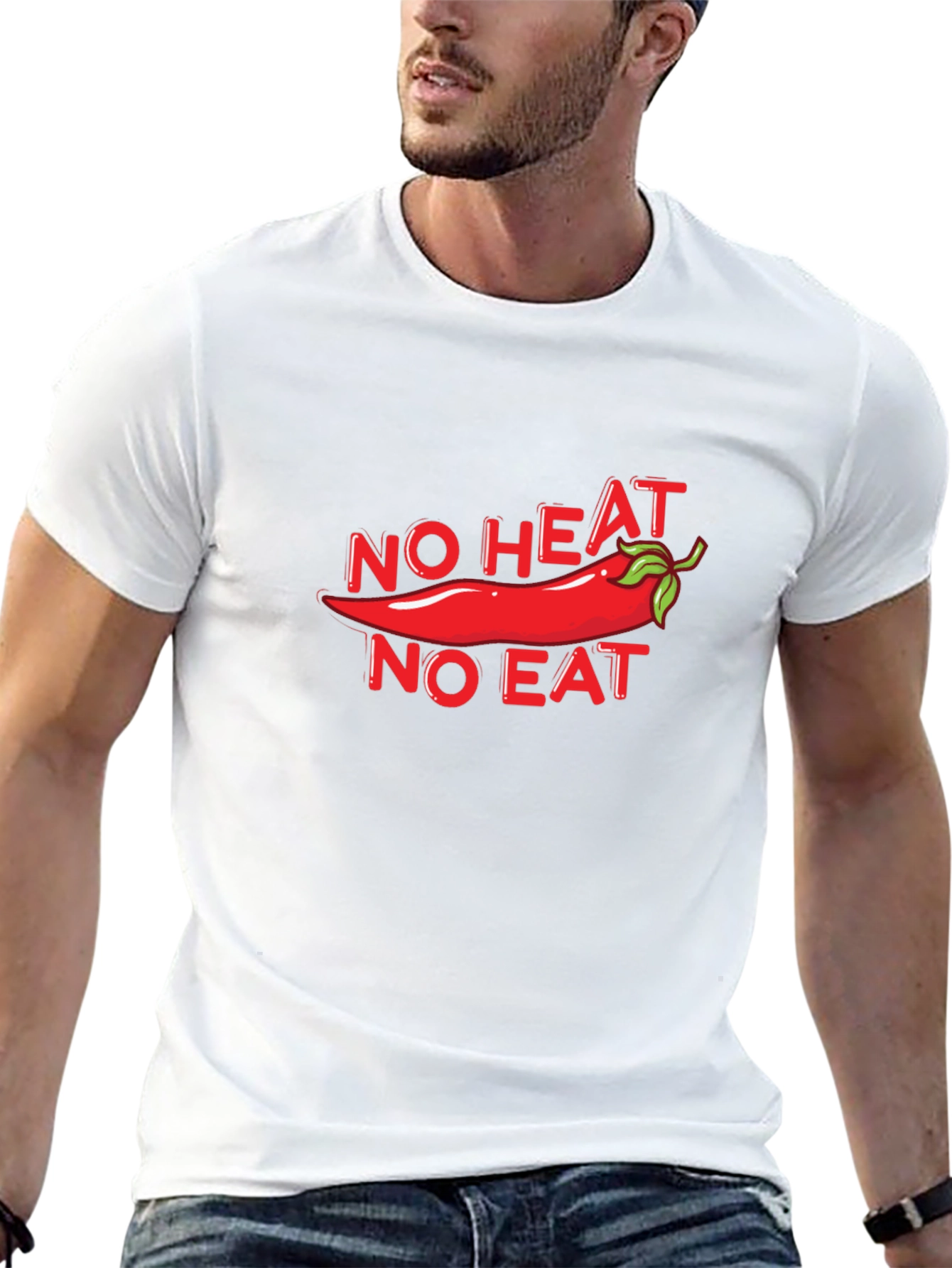 Spicy Food Lover T-Shirt - No Heat No Eat - 13