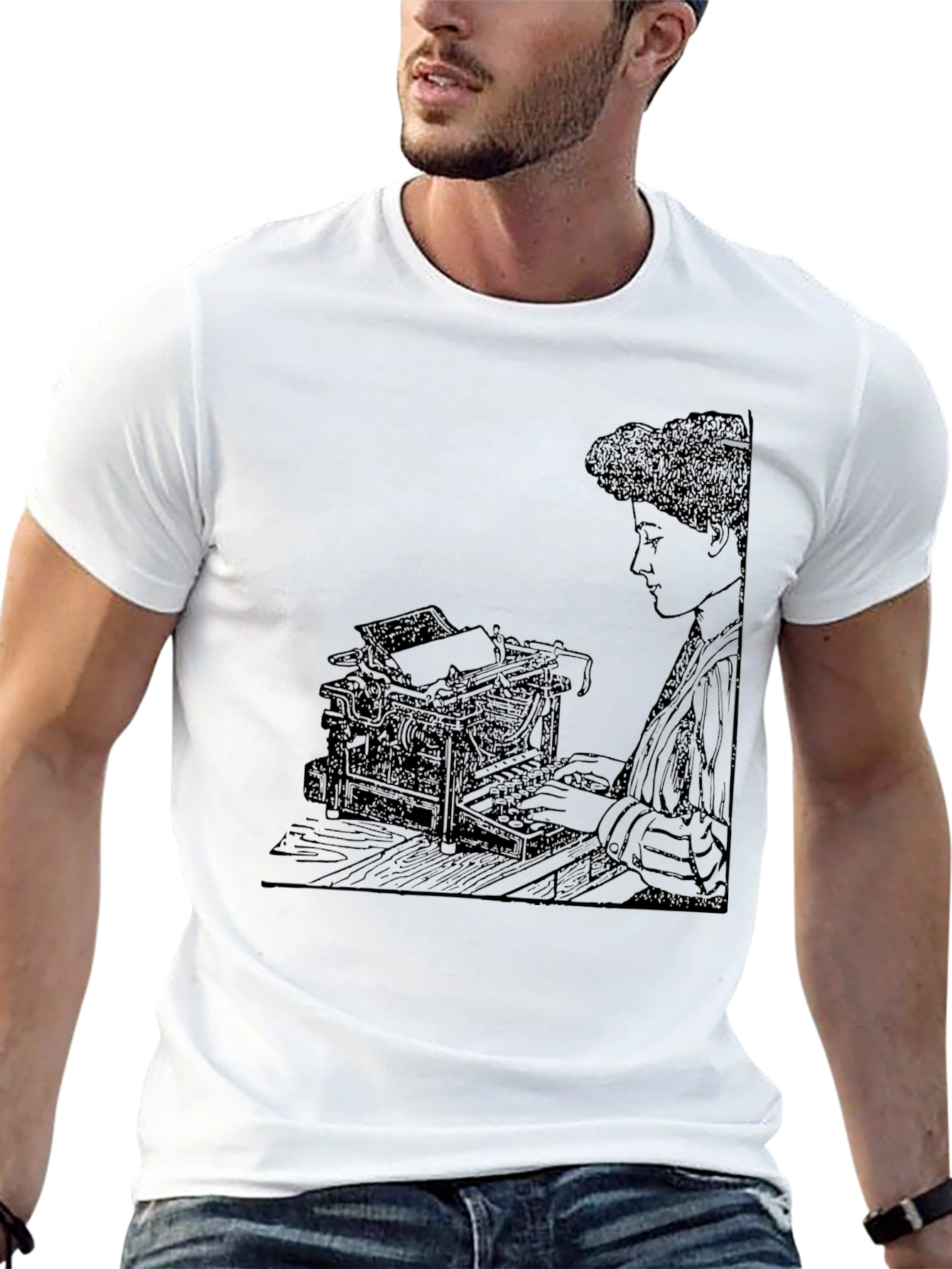 Vintage Typewriter T-Shirt - 13