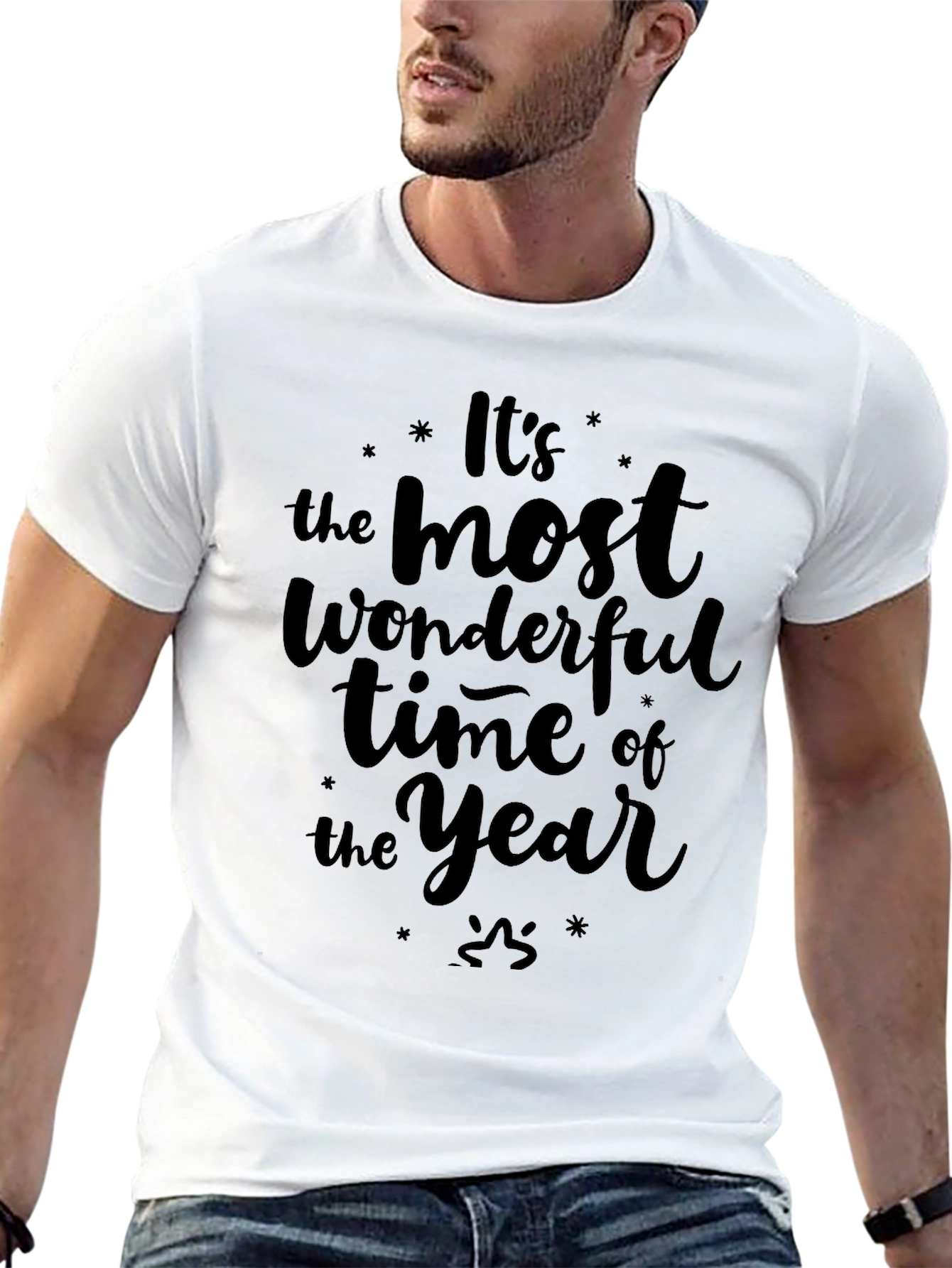 Black Wonderful Time of Year Black Graphic Tee view 13