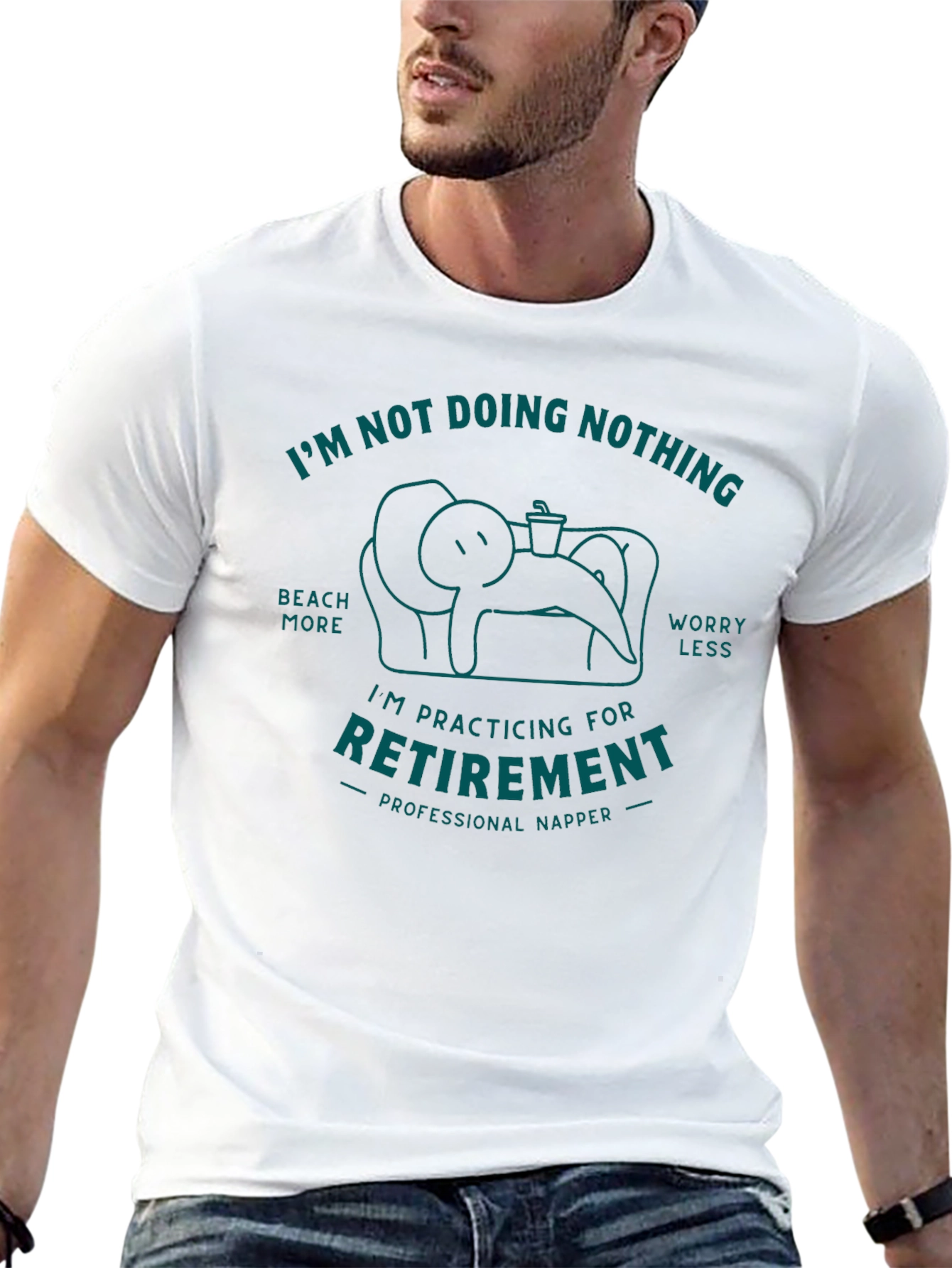Black Funny Retirement Napping T-Shirt view 13