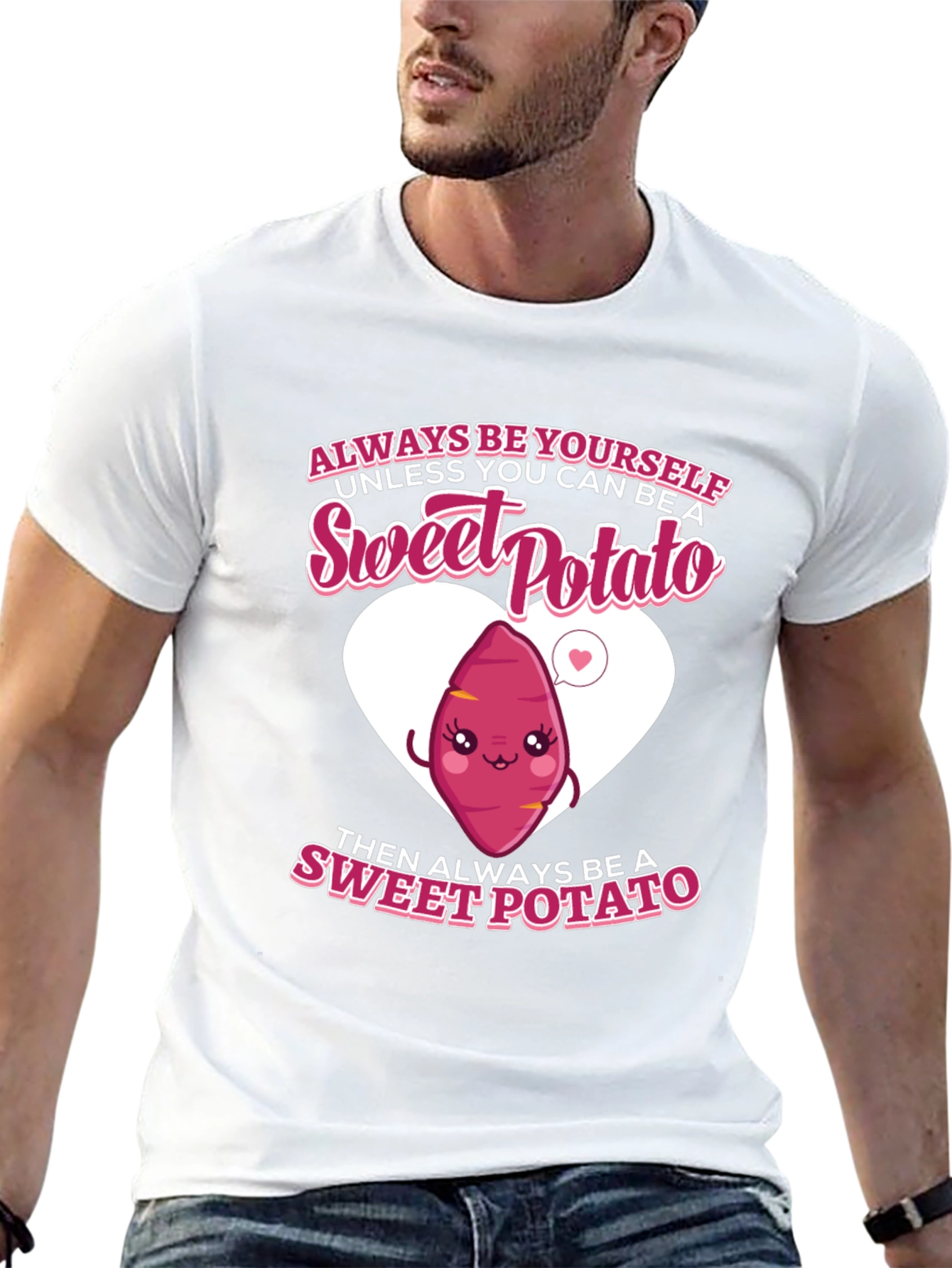 Black Sweet Potato Graphic Tee - Funny Food Lover's T-Shirt view 13