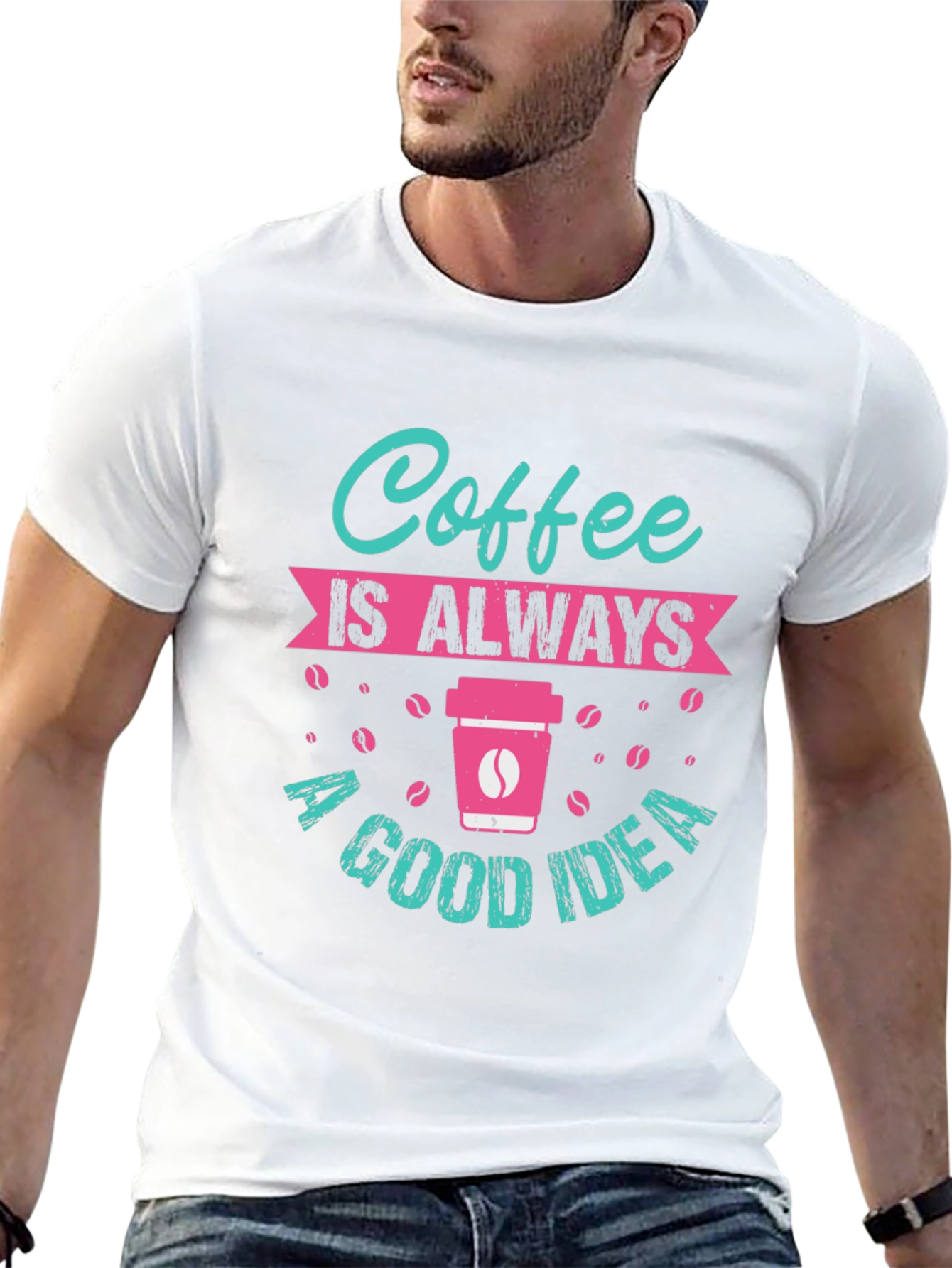 Black Coffee is Always a Good Idea T-Shirt view 13
