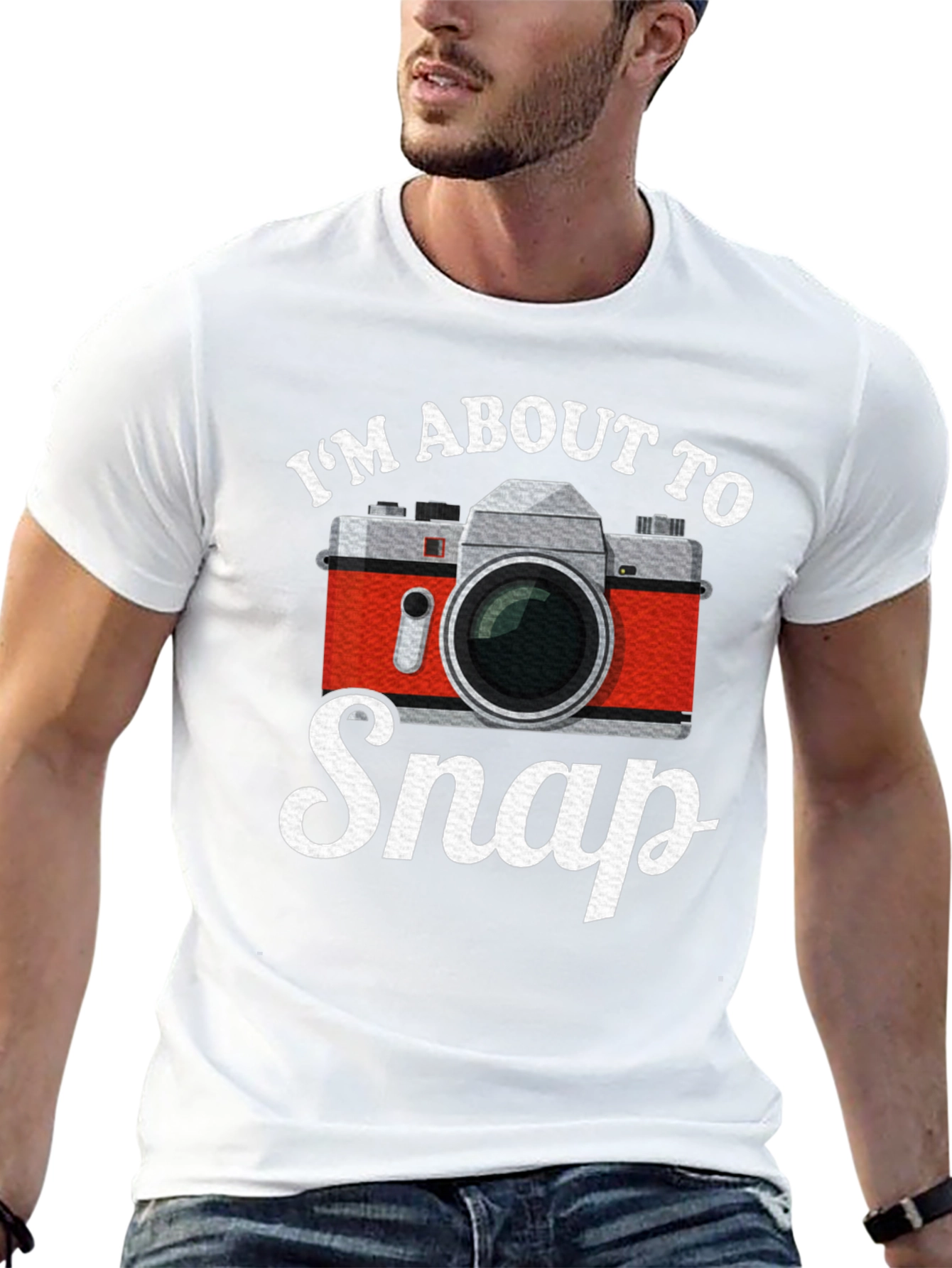 Black I'm About To Snap Camera T-Shirt view 13
