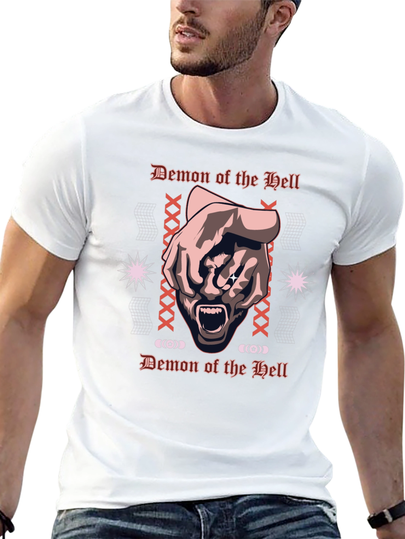 Black Demon of the Hell Graphic Tee - Black view 13