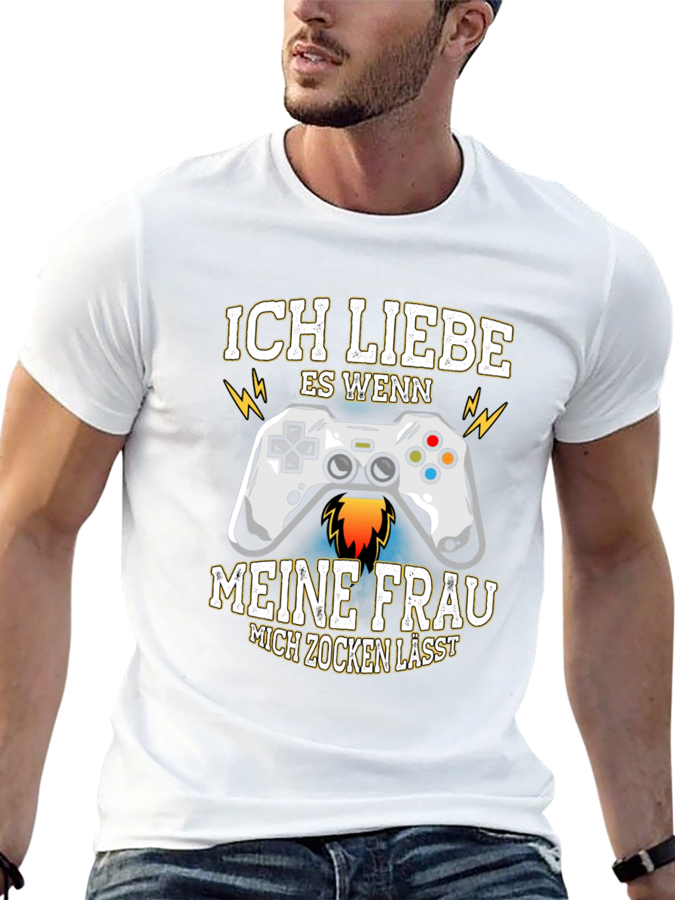 Black Ich Liebe Es Wenn Gaming T-Shirt view 13