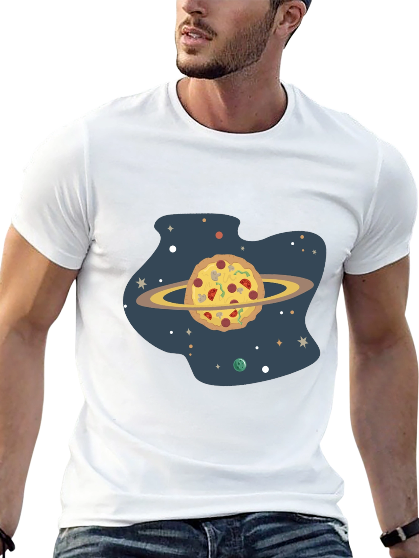 Black Pizza Planet Black Graphic Tee view 13
