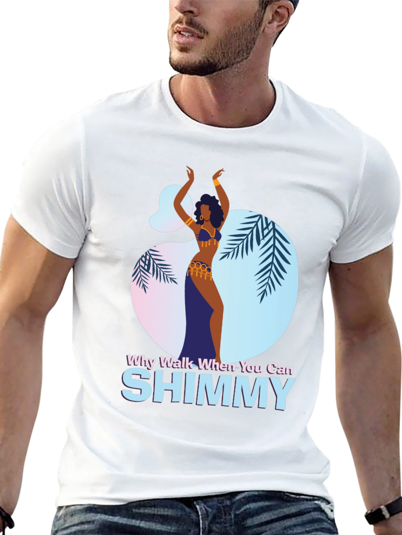 Black Shimmy Dance Graphic Tee - Why Walk When You Can Shimmy view 13