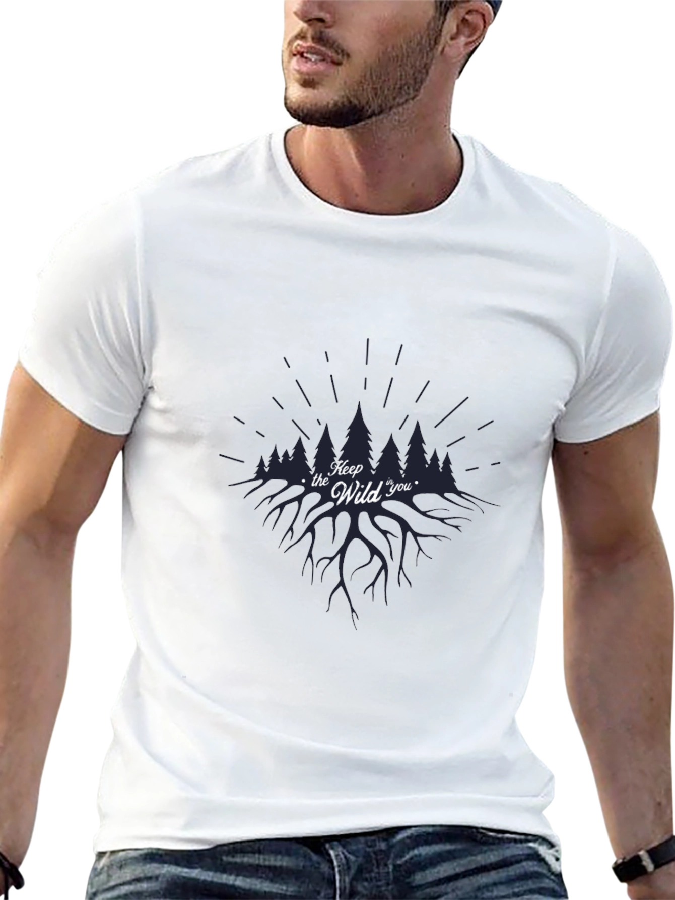 Black Keep the Wild You T-Shirt - Nature Inspired Graphic Tee view 13