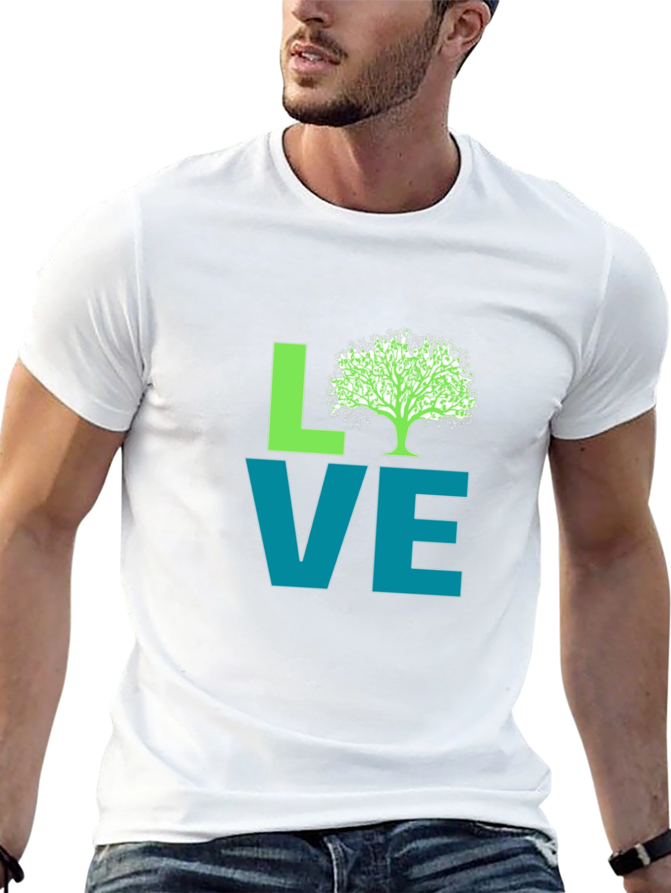 Black Love Nature Graphic Tee - Black view 13