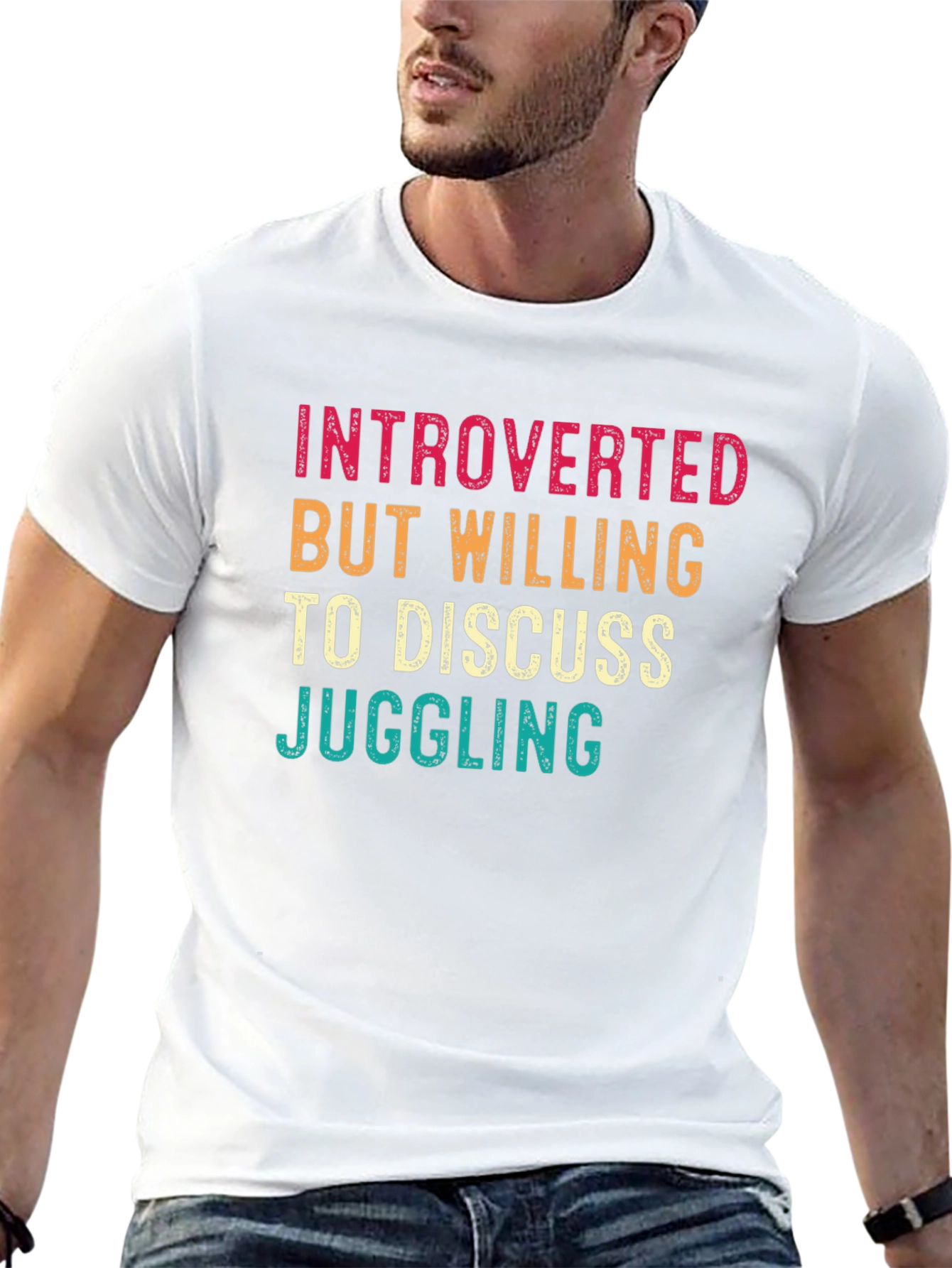 Black Introverted Juggling Enthusiast T-Shirt view 13