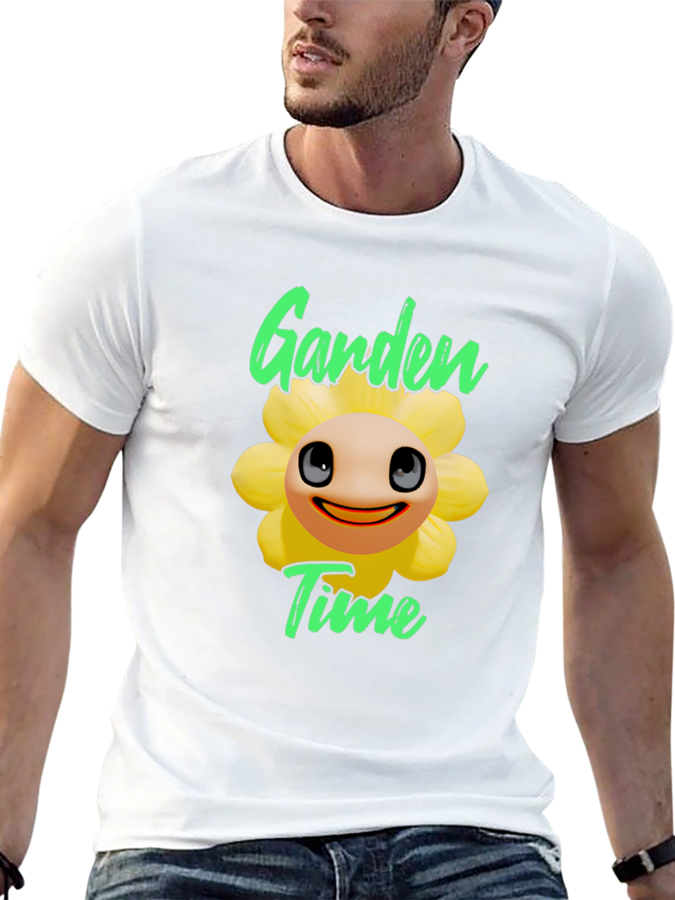 Black Garden Time Sunflower Graphic T-Shirt - Black view 13