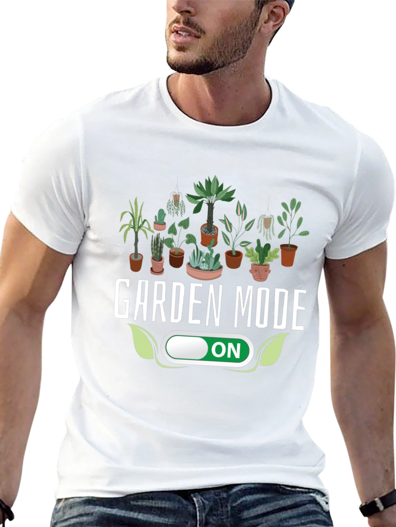 Black Garden Mode ON T-Shirt view 13