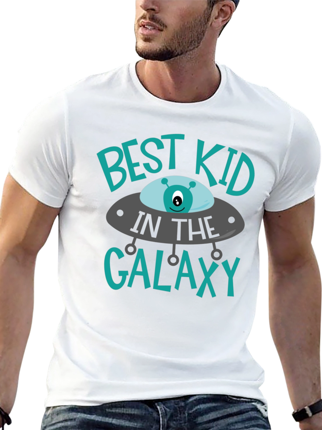 Black Best Kid in the Galaxy T-Shirt view 13