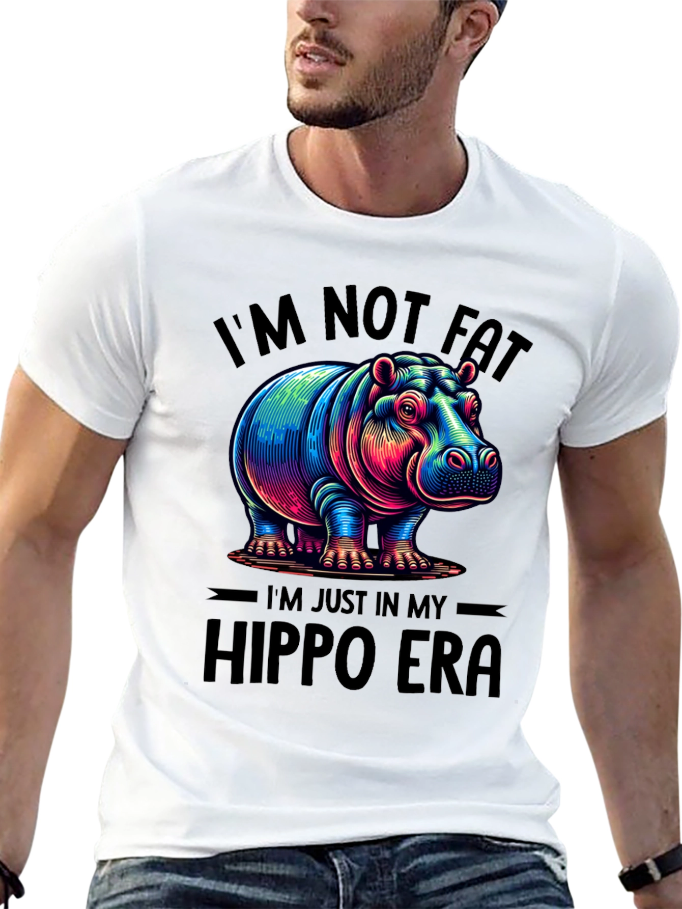 Black Hippo Era Graphic T-Shirt view 13