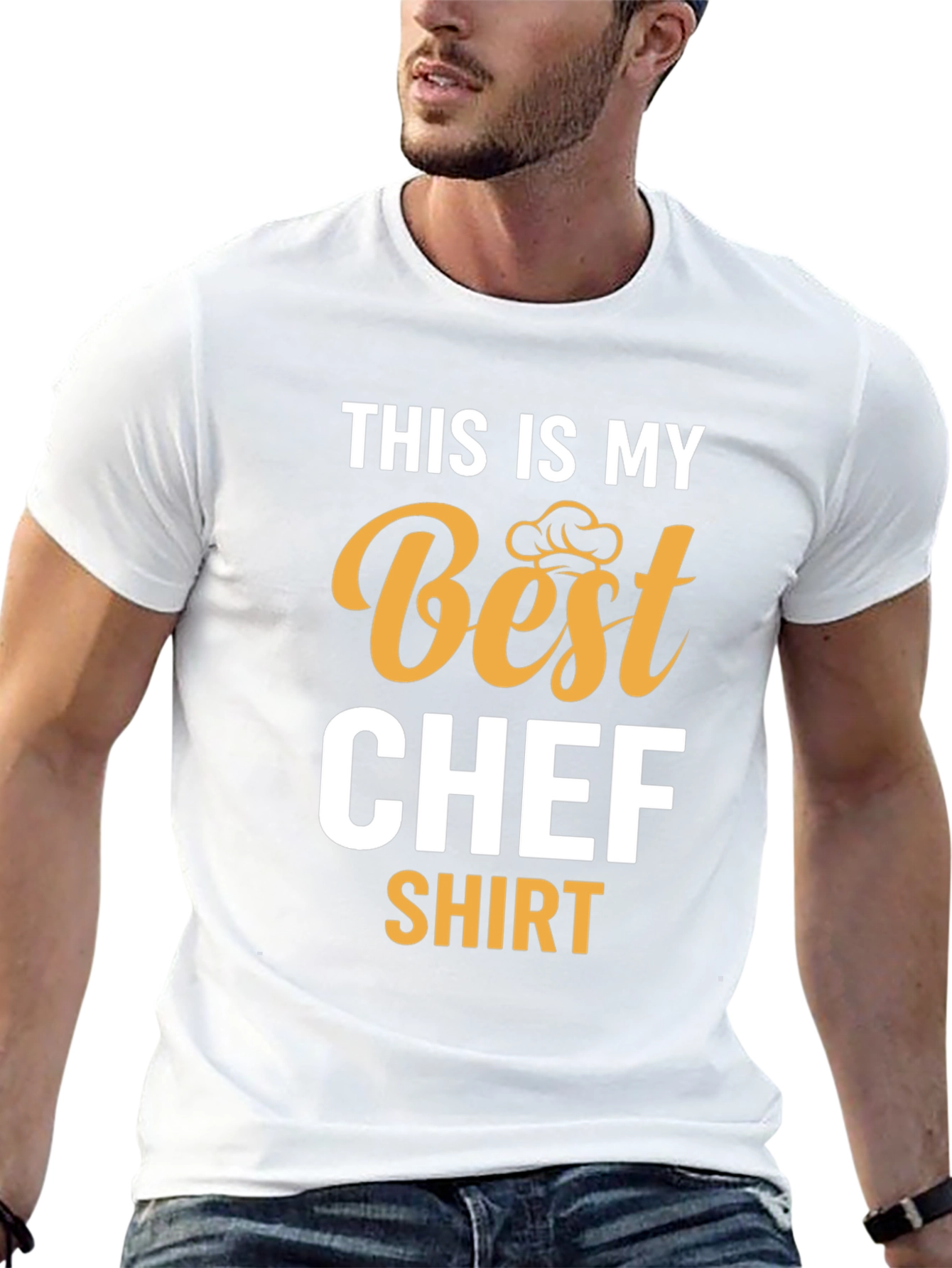 Black Best Chef T-Shirt - Funny Cooking Shirt view 13