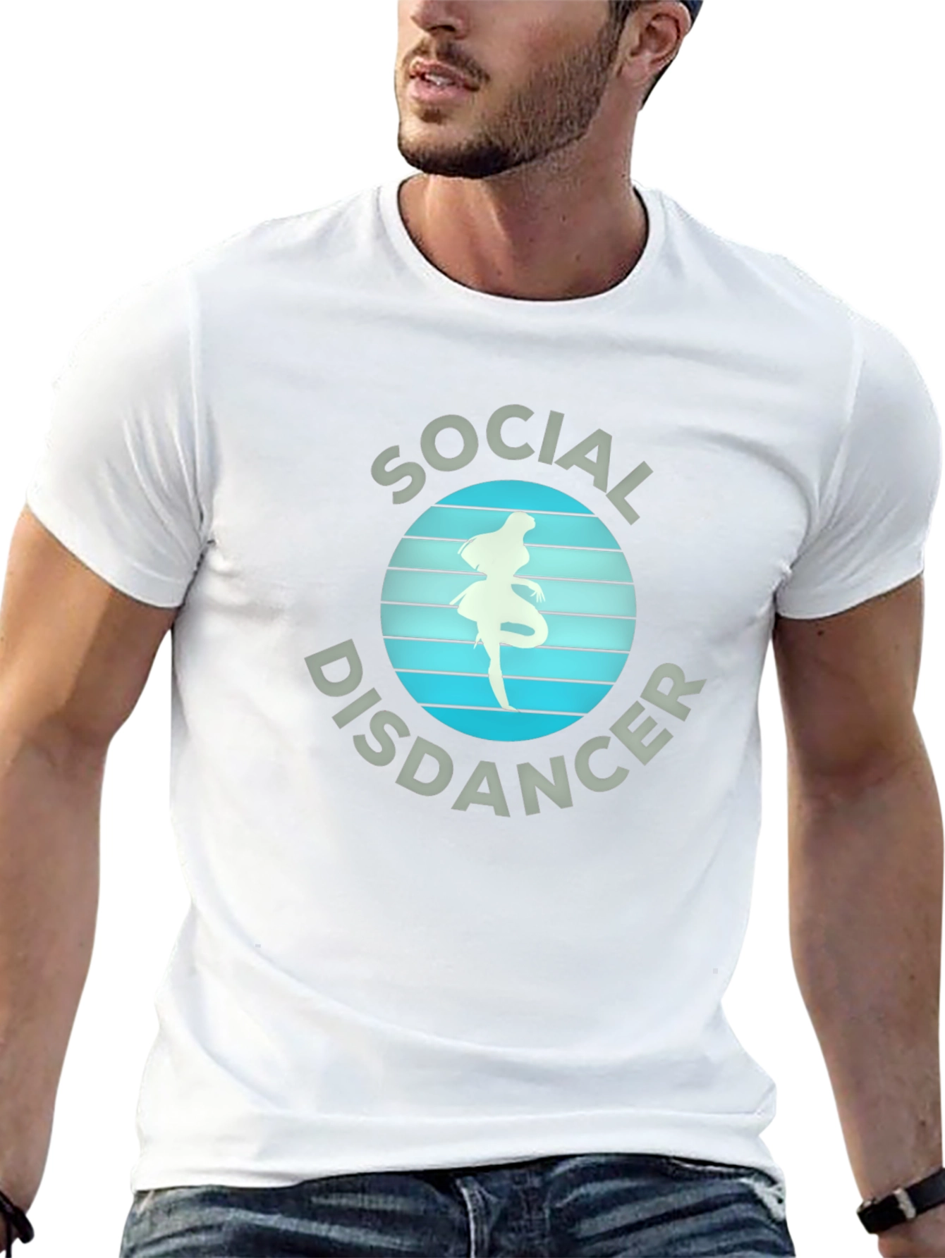 Black Social Disdancer Graphic T-Shirt view 13