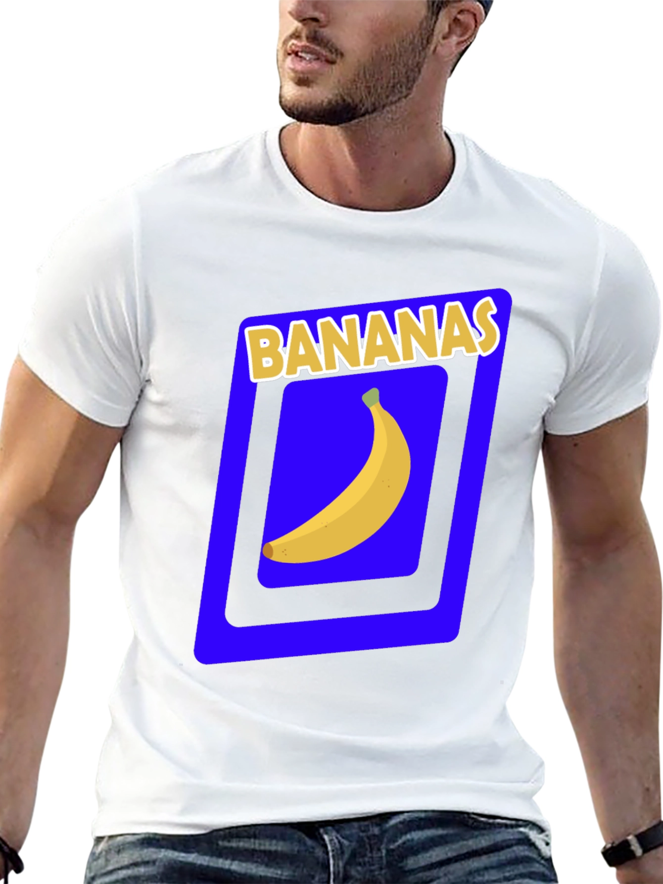 Black Banana Graphic Tee - Novelty Fruit T-Shirt view 13