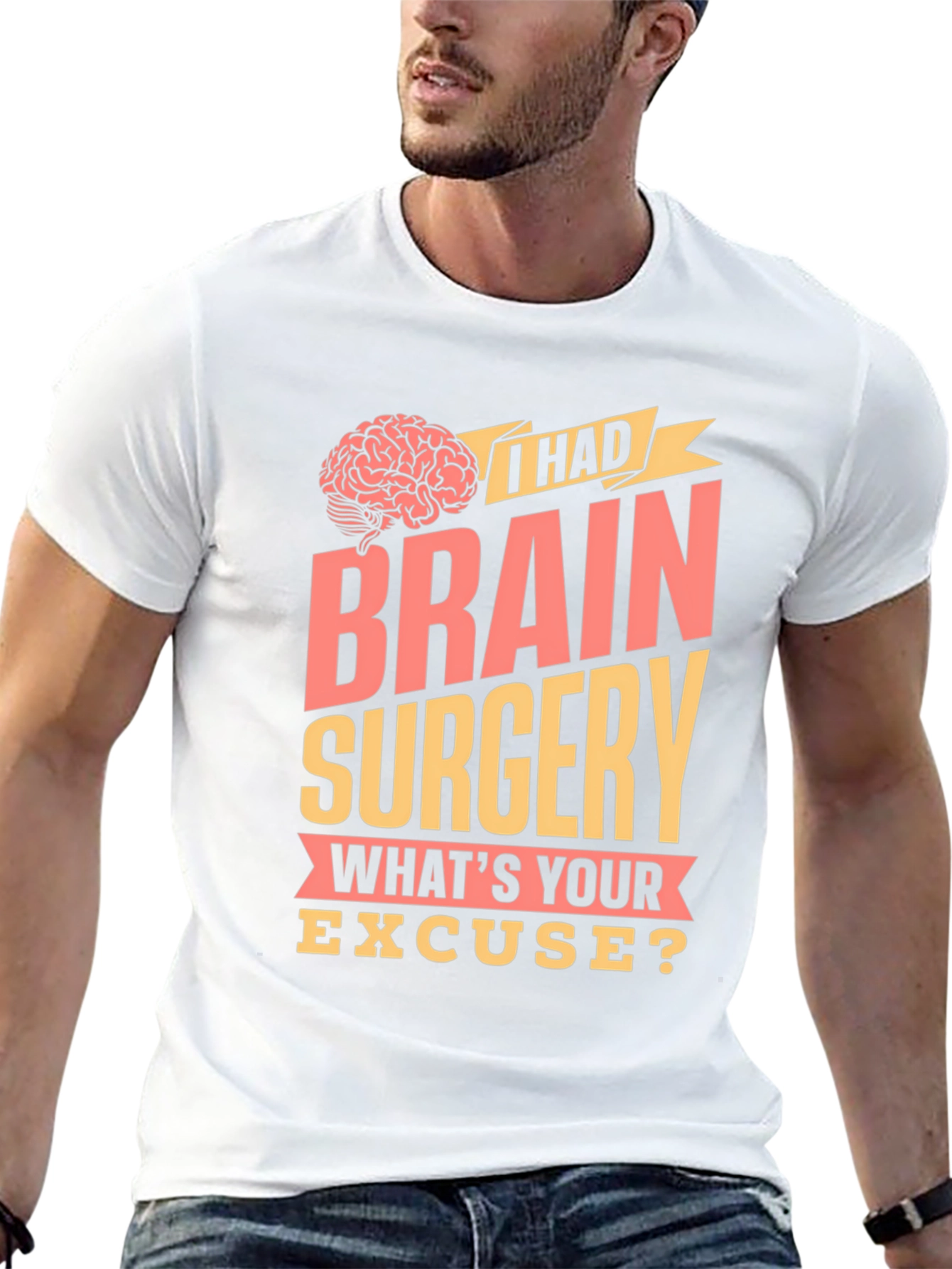 Black Brain Surgery T-Shirt - Funny Excuse Tee view 13