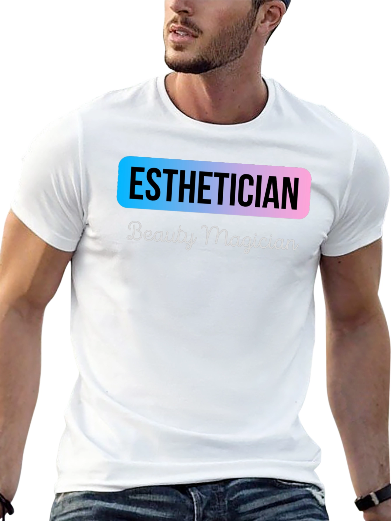 Black Esthetician Beauty Magician T-Shirt - Unisex view 13