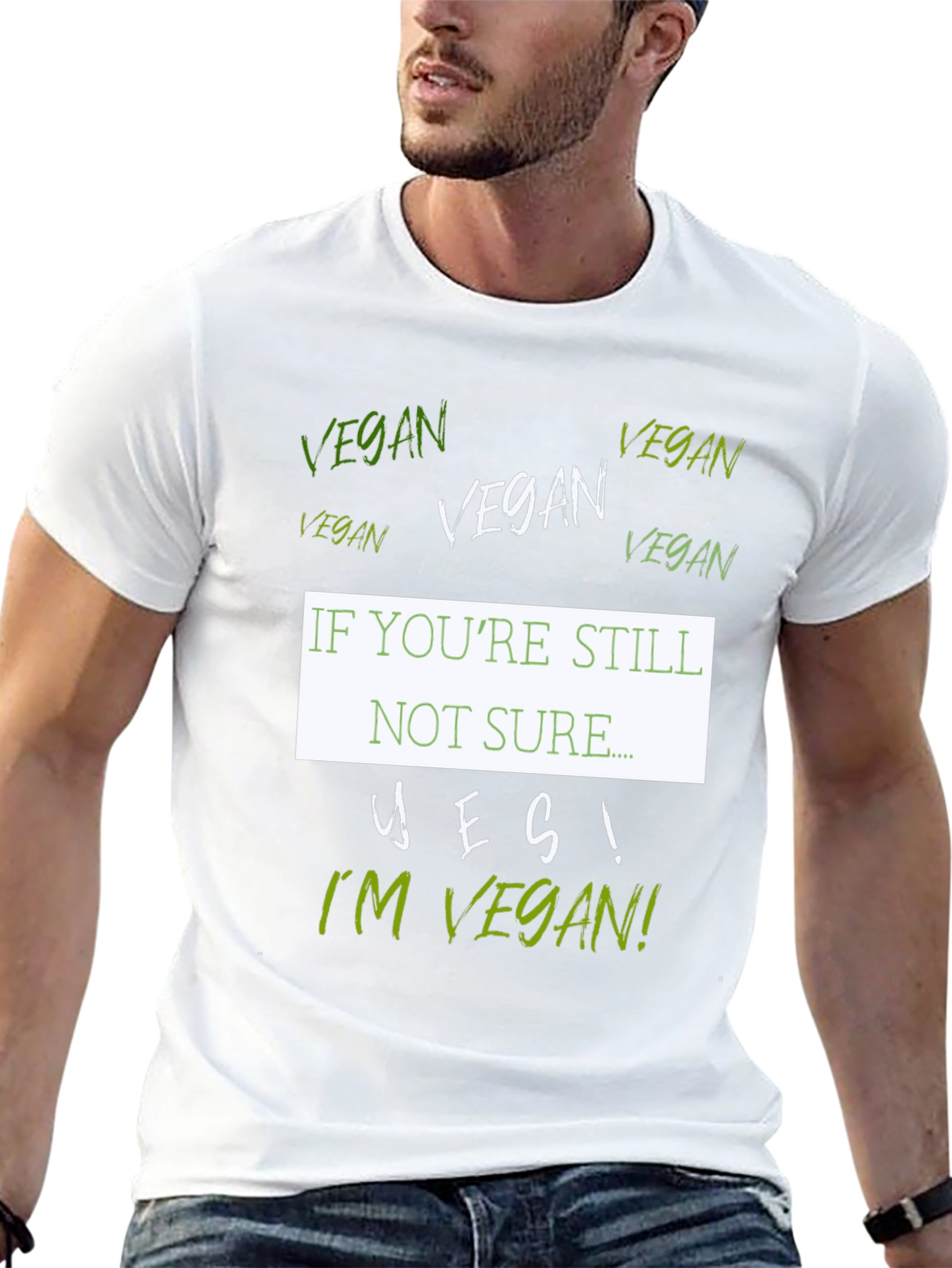 Black Vegan T-Shirt - "If You're Still Not Sure..." view 13
