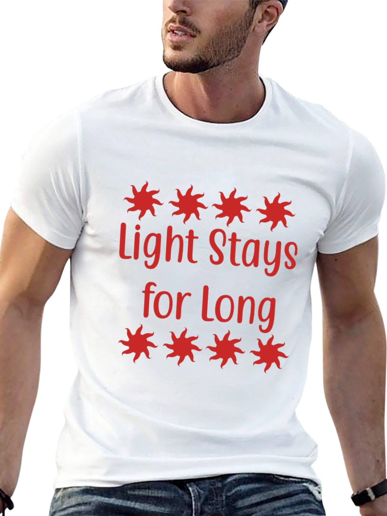 Black Light Stays for Long T-Shirt view 13