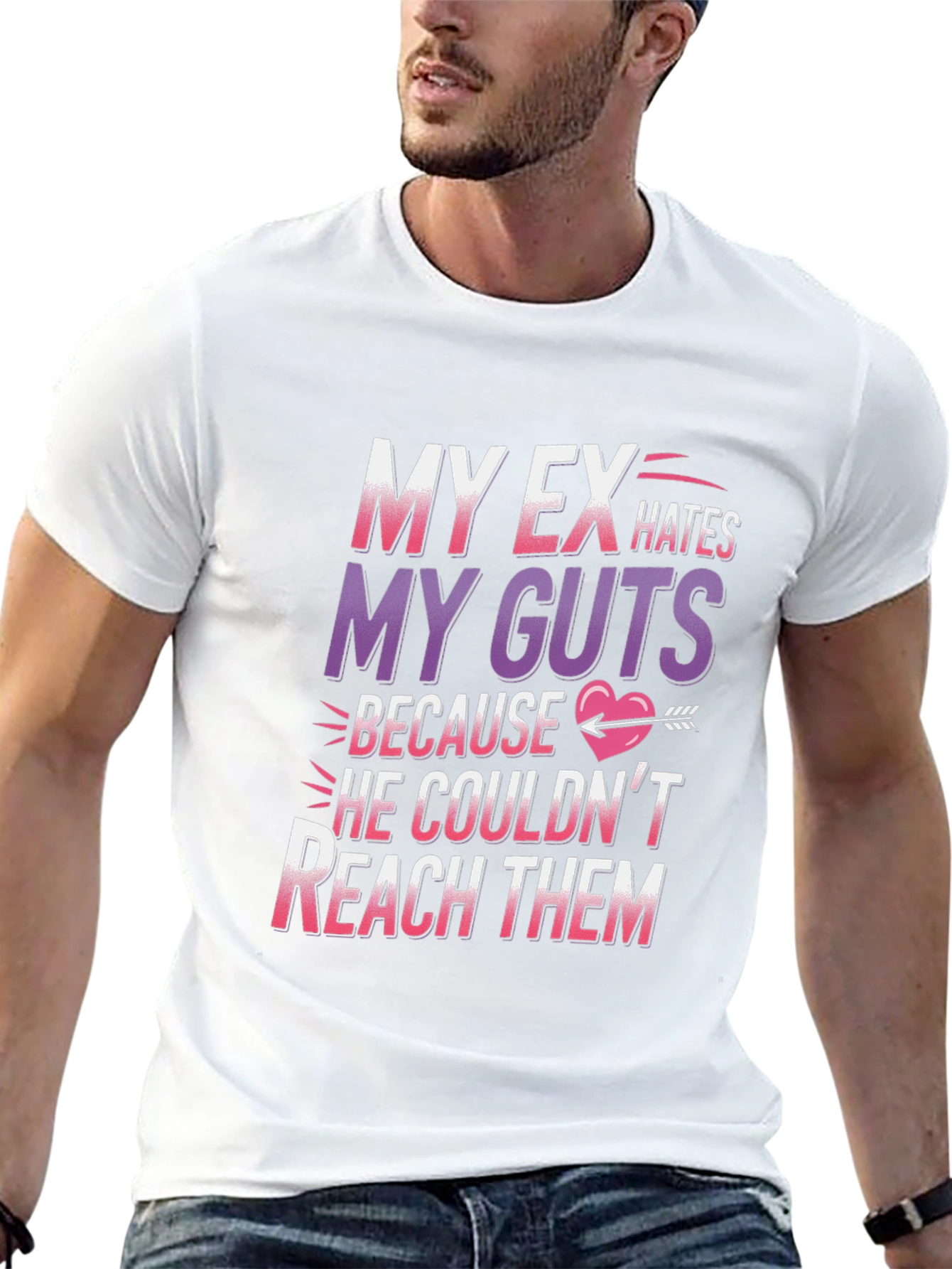 Black My Ex Hates My Guts T-Shirt view 13