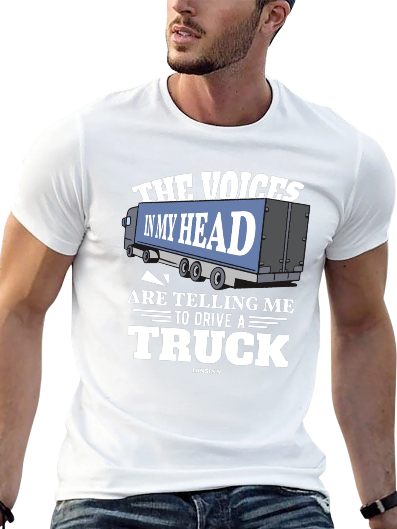 Black Voices in My Head Trucker T-Shirt view 13