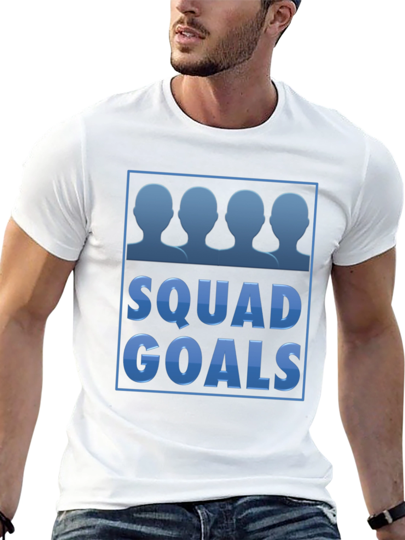 Black Squad Goals Graphic Tee view 13