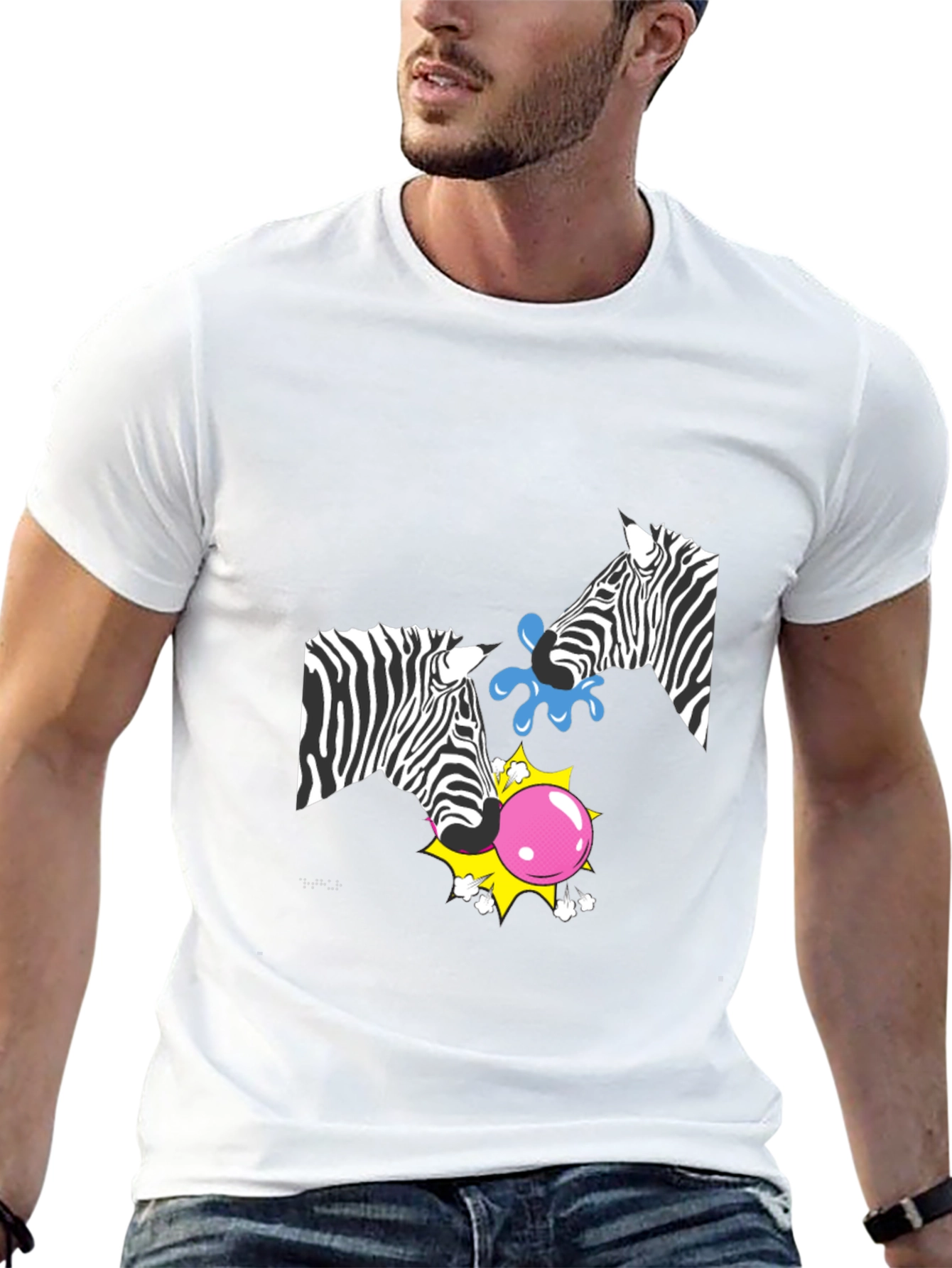 Black Zebra Bubblegum T-Shirt view 13