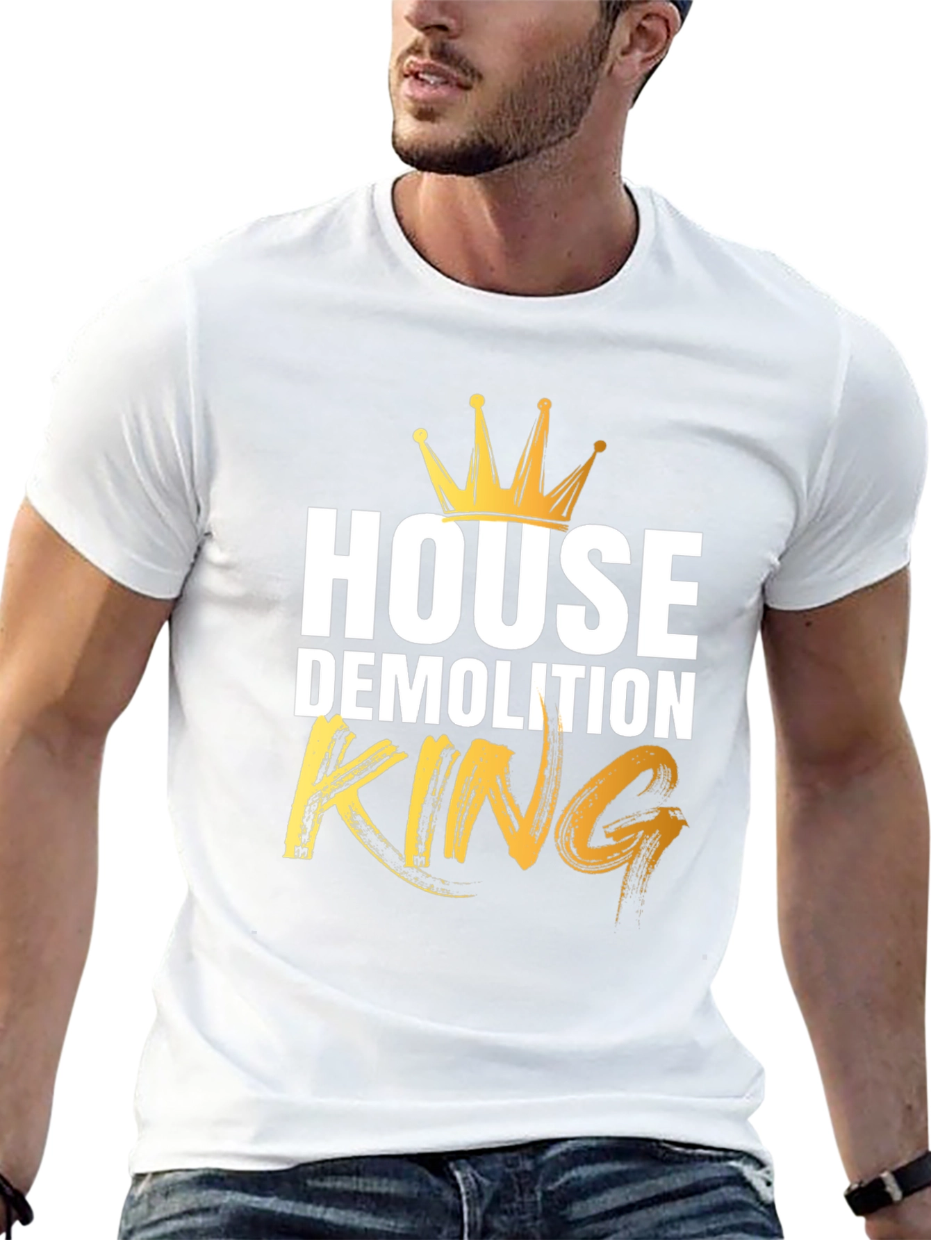 Black House Demolition King T-Shirt view 13