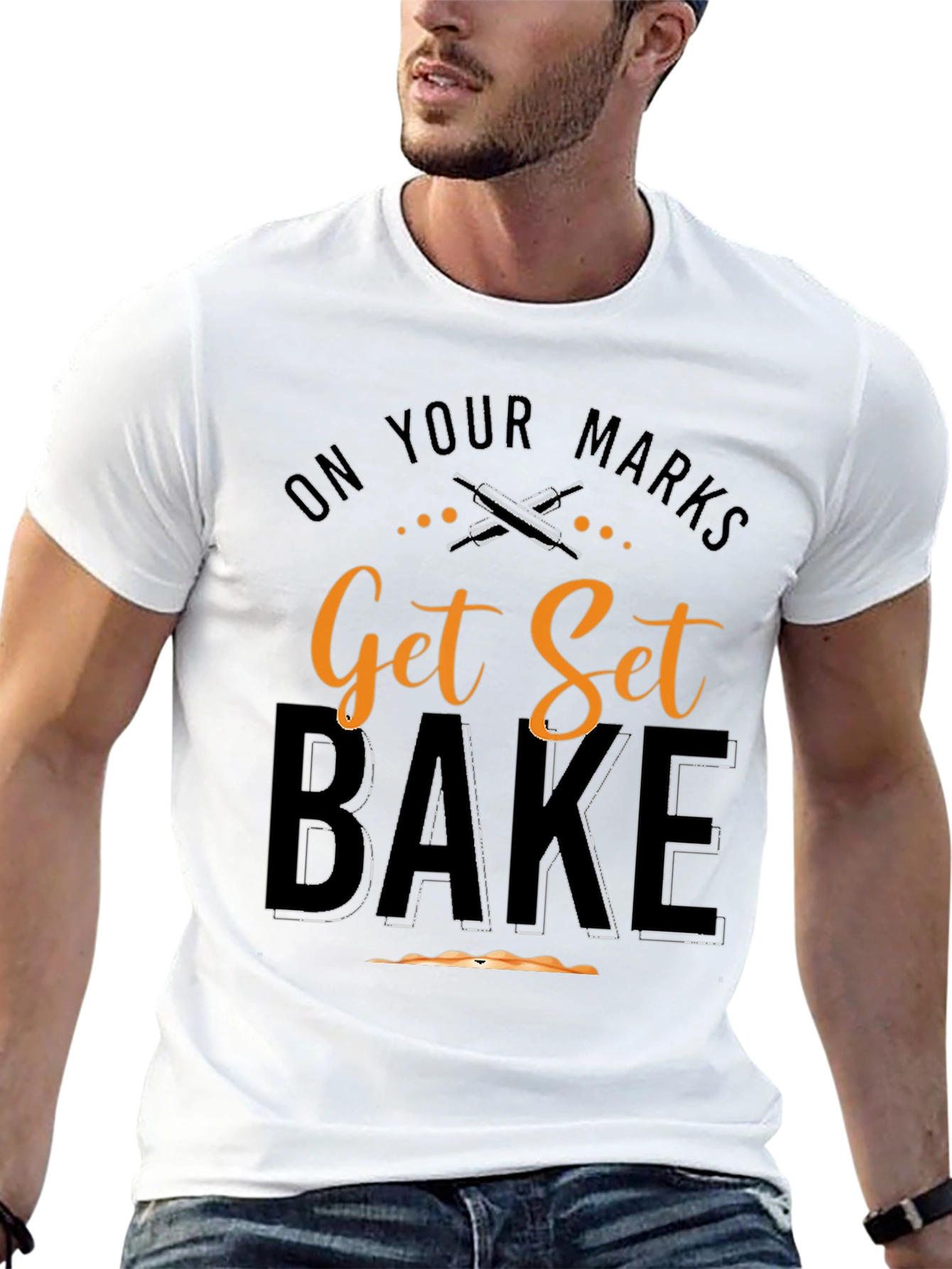 Black Get Set Bake Black T-Shirt view 13