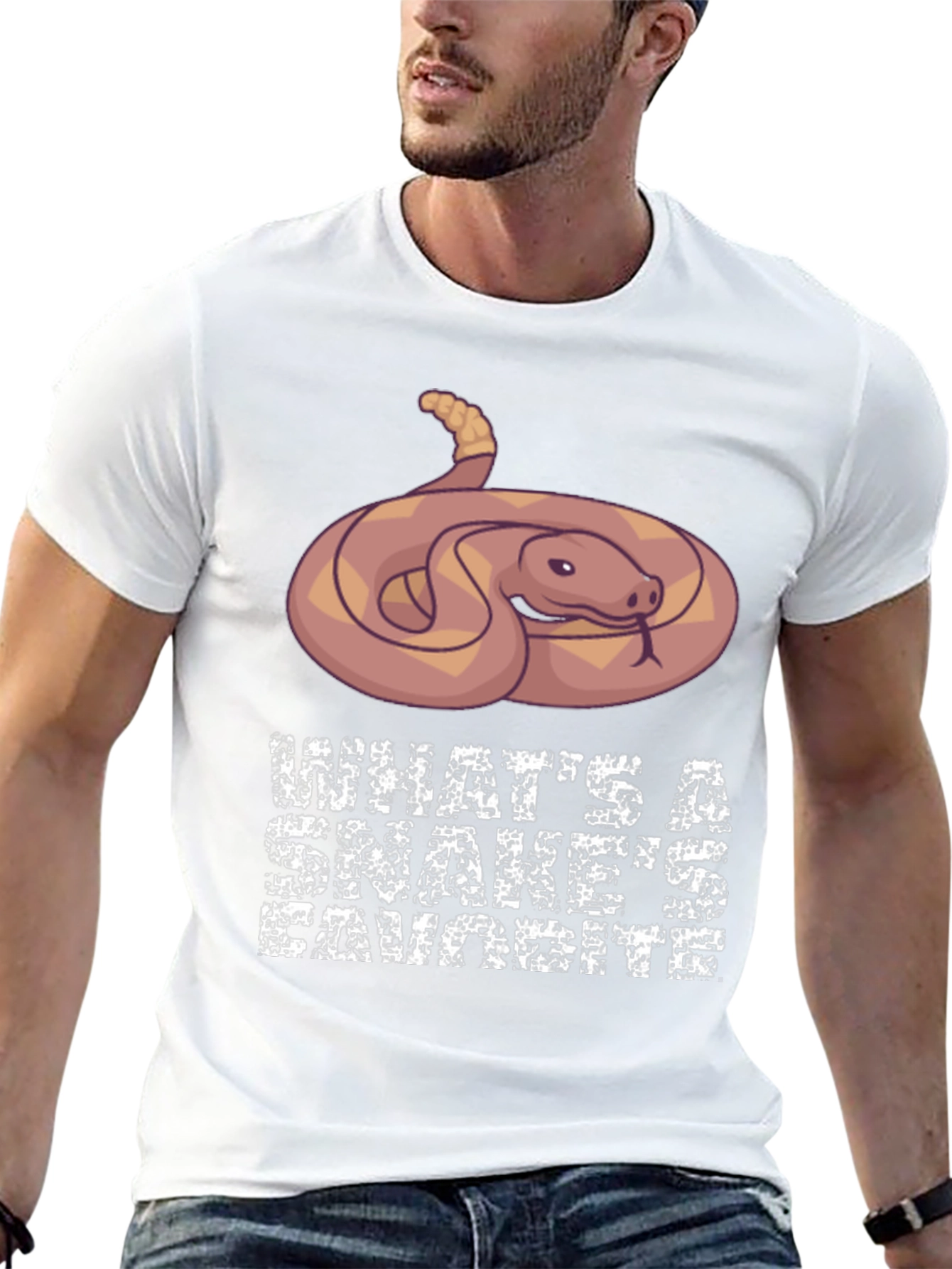 Black Snake Lover Tee - What's a Snake's Favorite? view 13